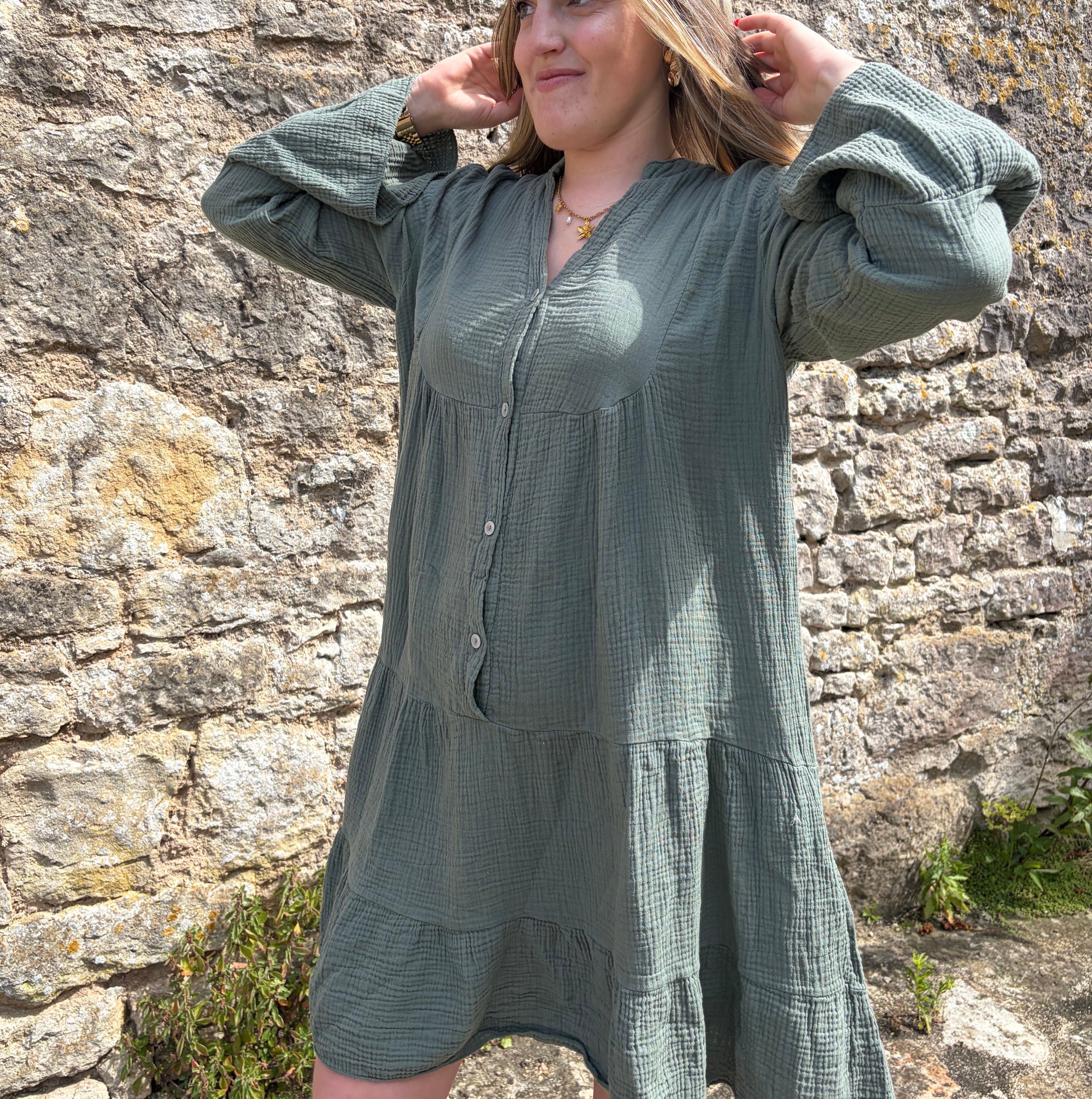 Robe "Emma" - Gaz de coton