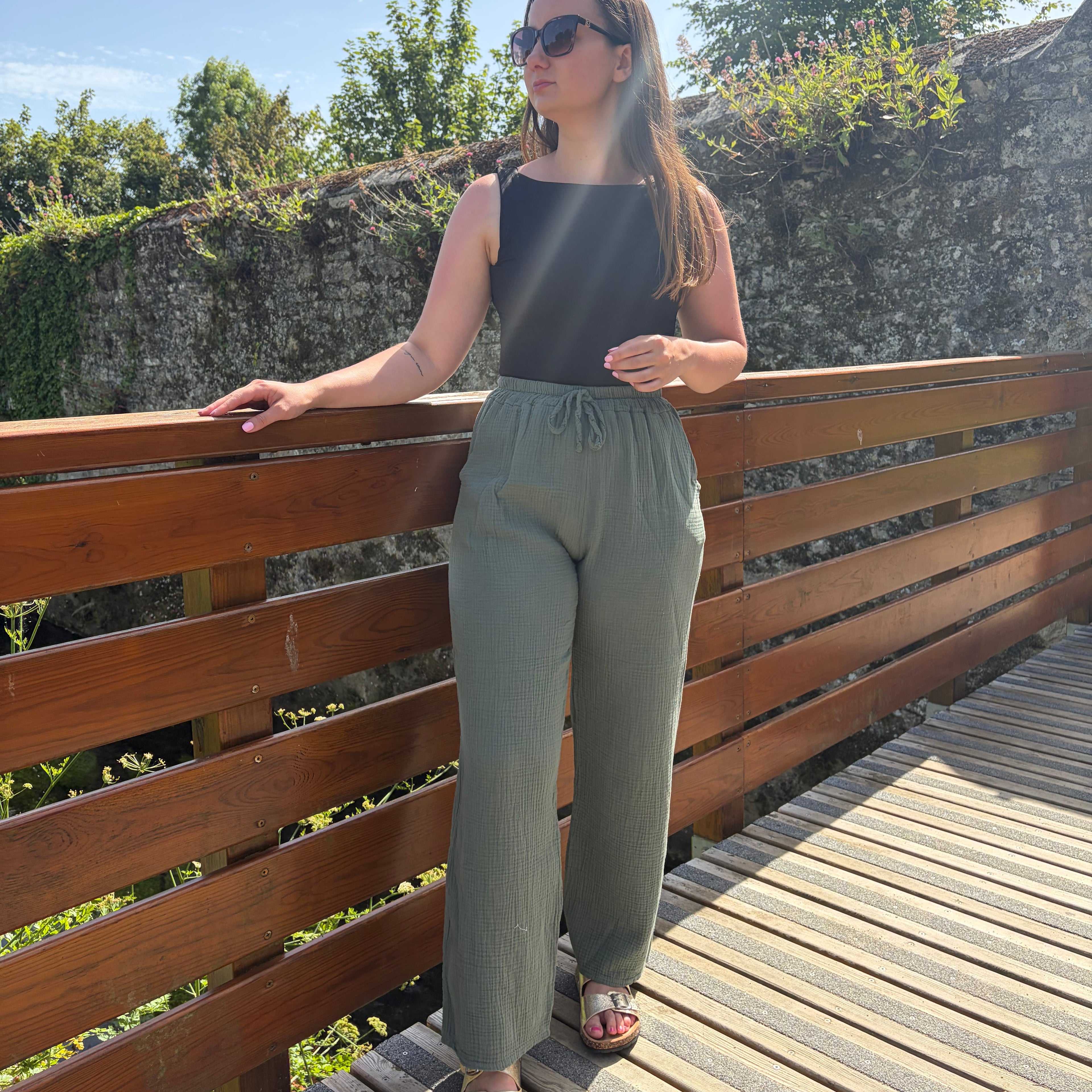 Pantalon kaki "Mia"