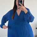 Robe "Romane" - Curve Bleu roi