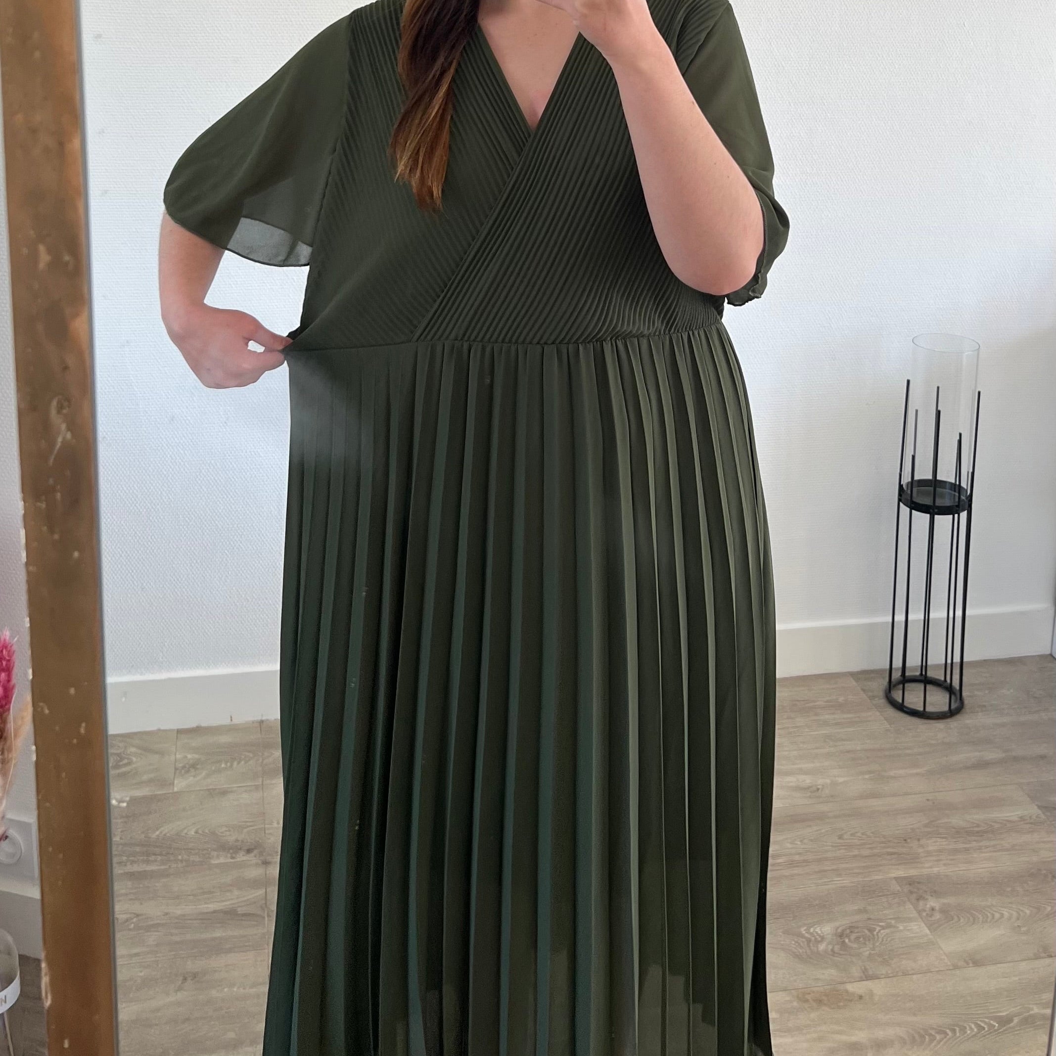 Robe "Romy" - Curve Kaki
