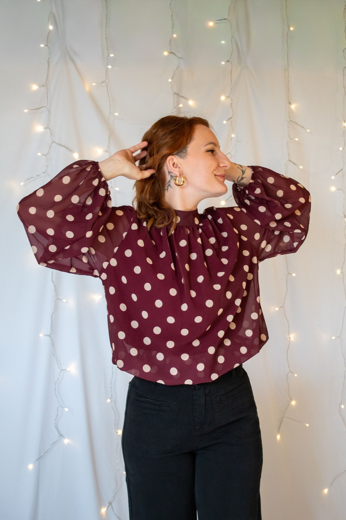 Blouse "Maya" - Bordeaux