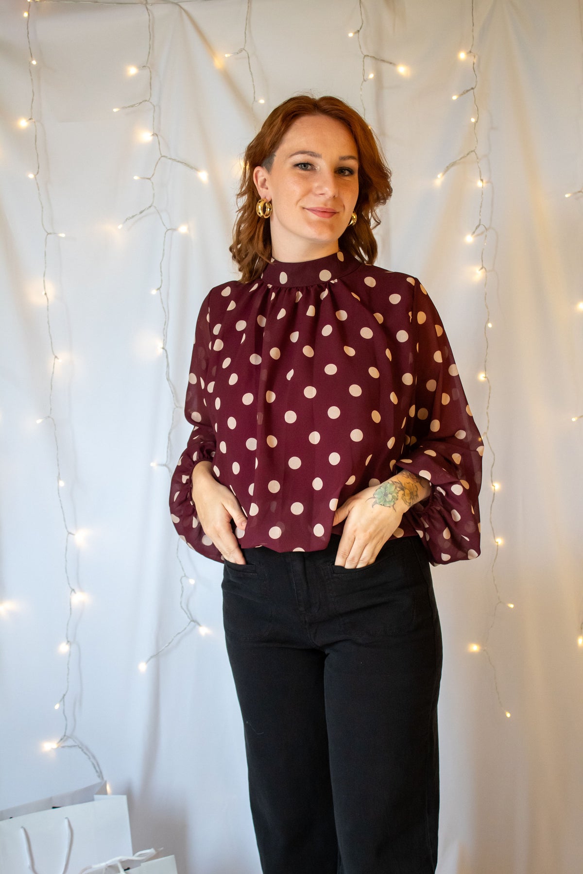 Blouse "Maya" - Bordeaux