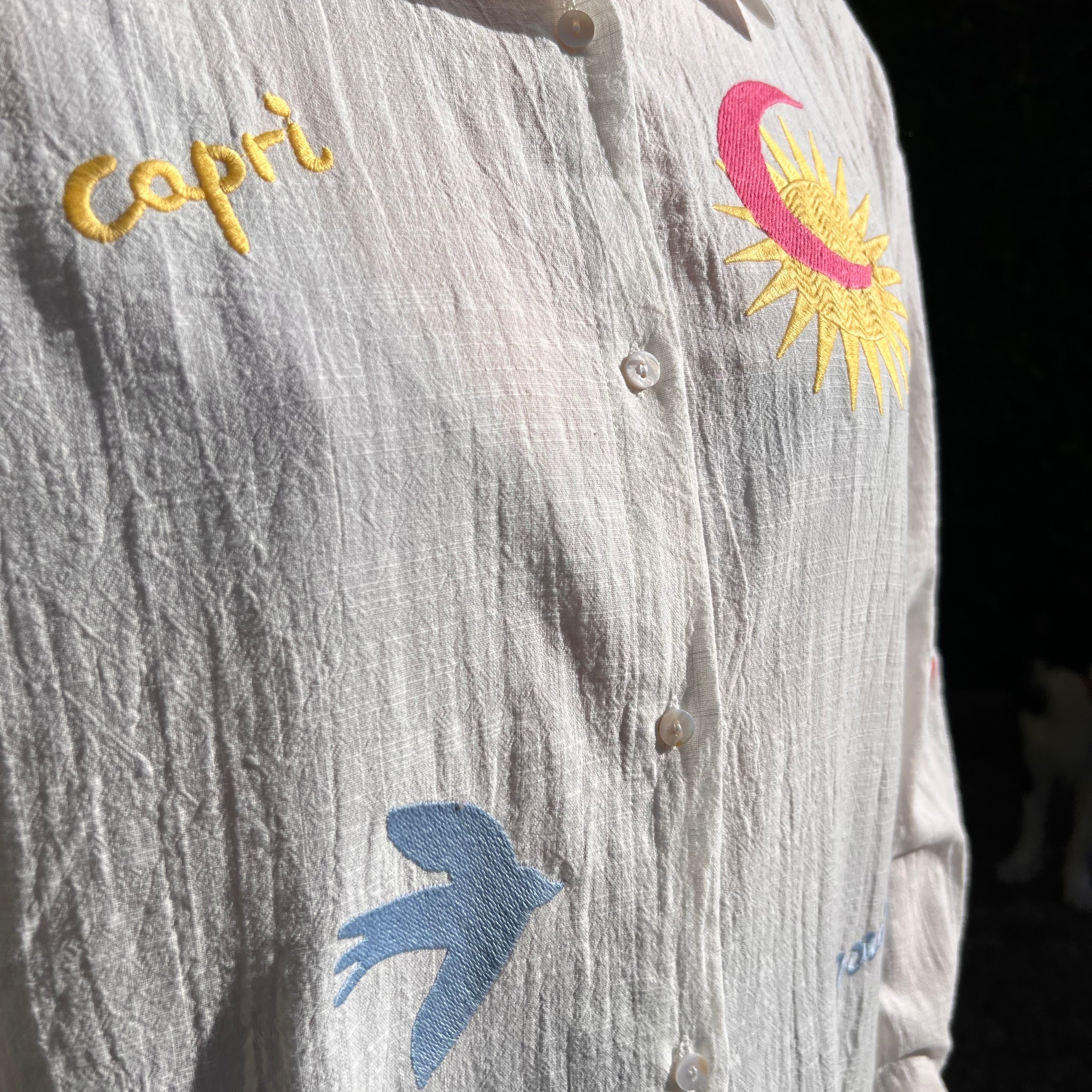 Chemise brodée "Capri"