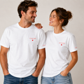 T-Shirt "Couple" - Blanc