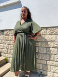 Robe "Romy" - Curve Kaki