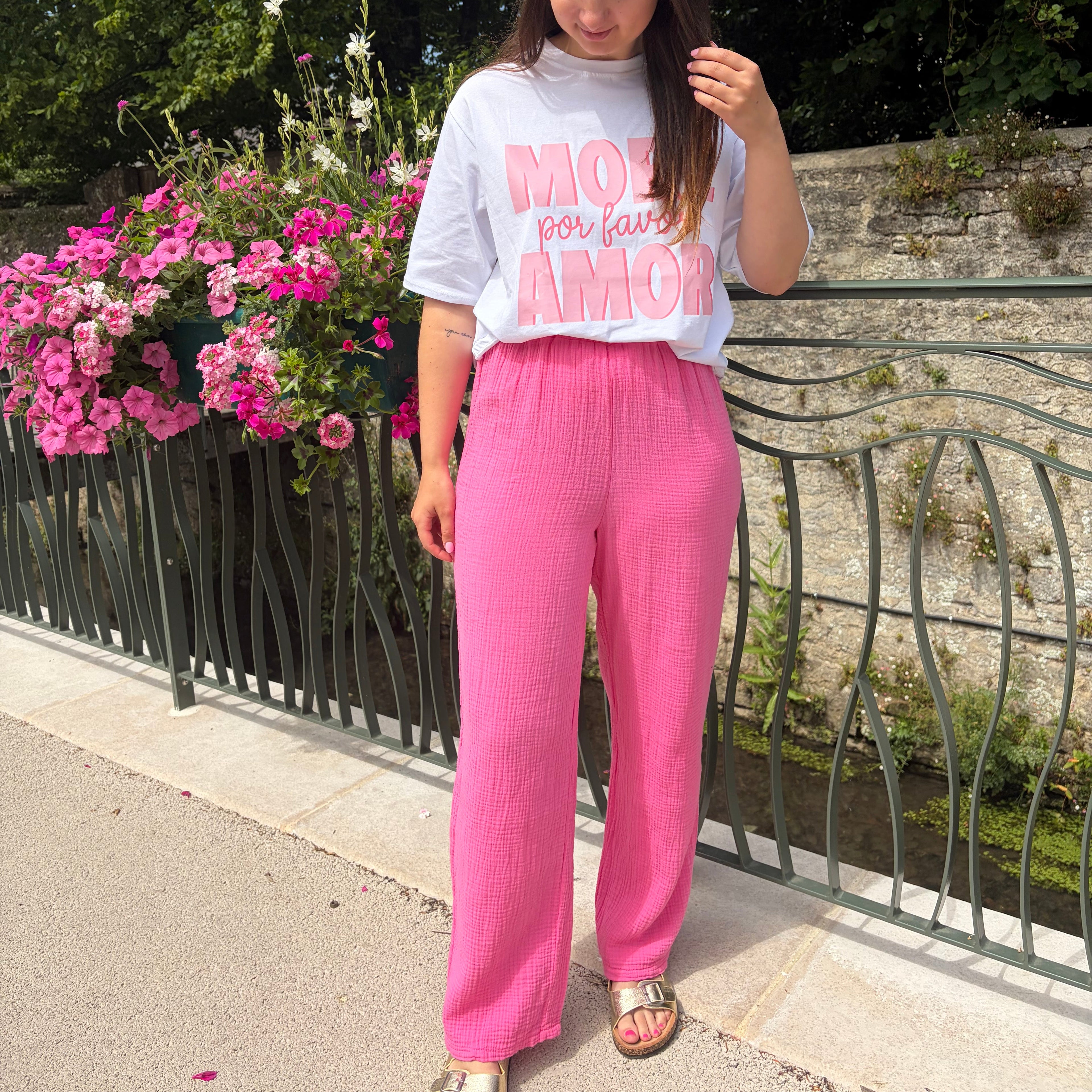Pantalon fushia "Mia"