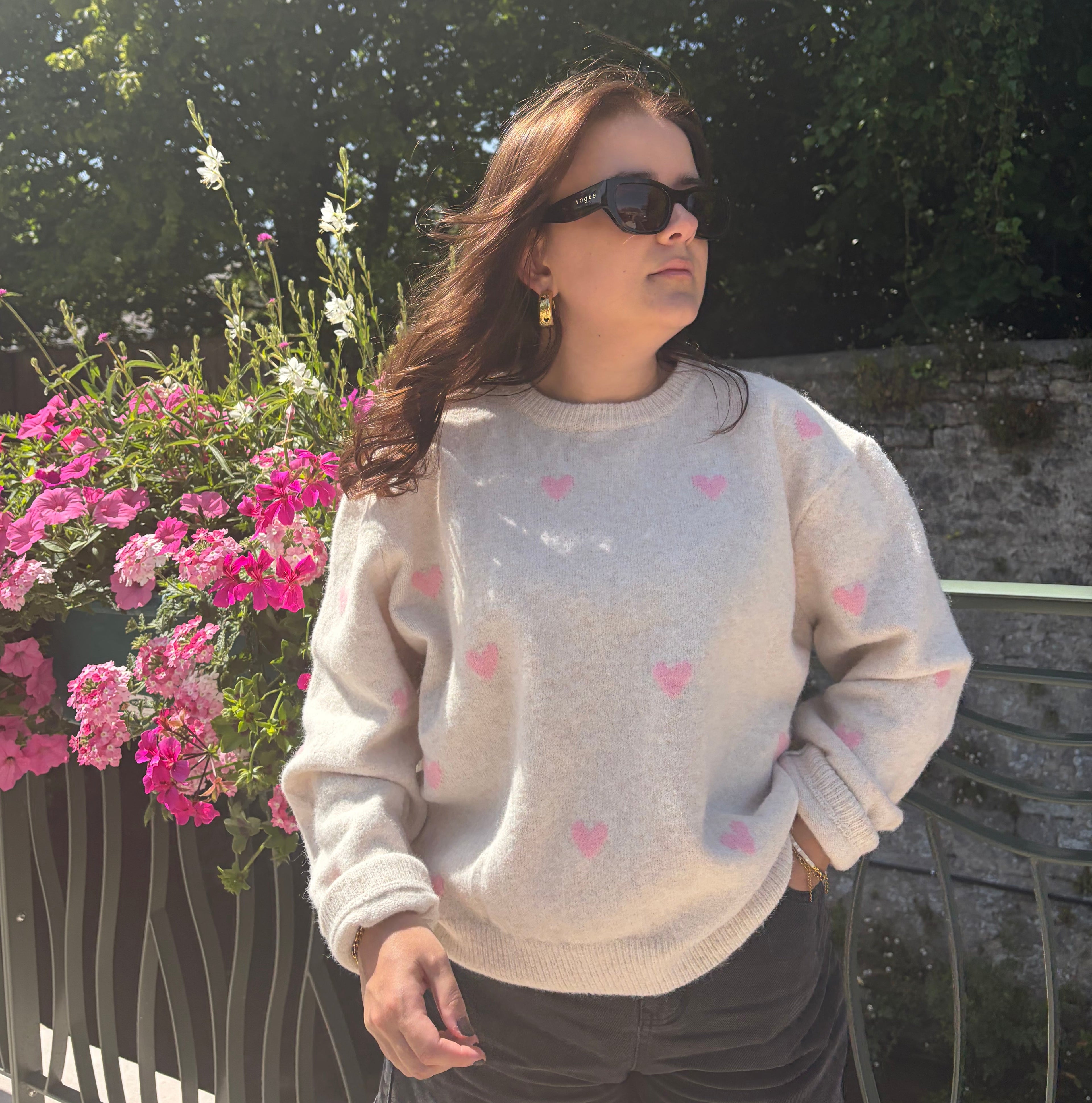 Pull cœurs "Ines"