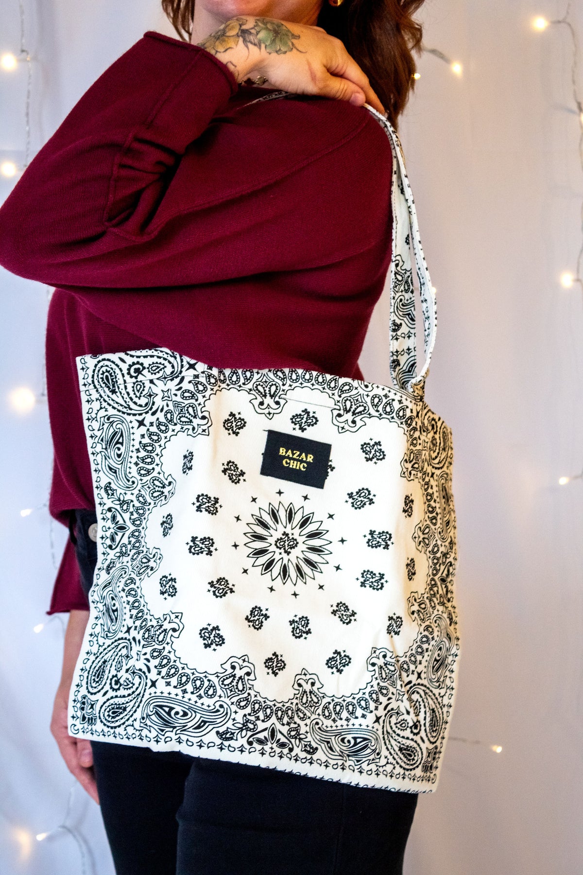 Tote bag « bandana » - beige