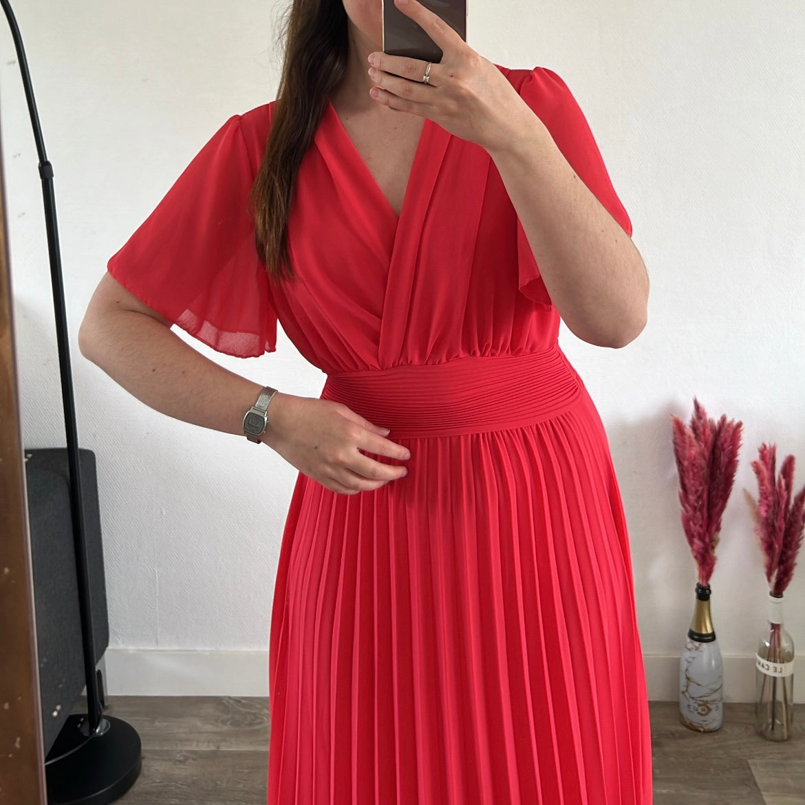 Robe "Elena" - Framboise