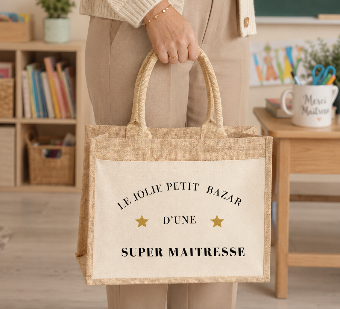 Sac "Le bazar d'une super maitresse"