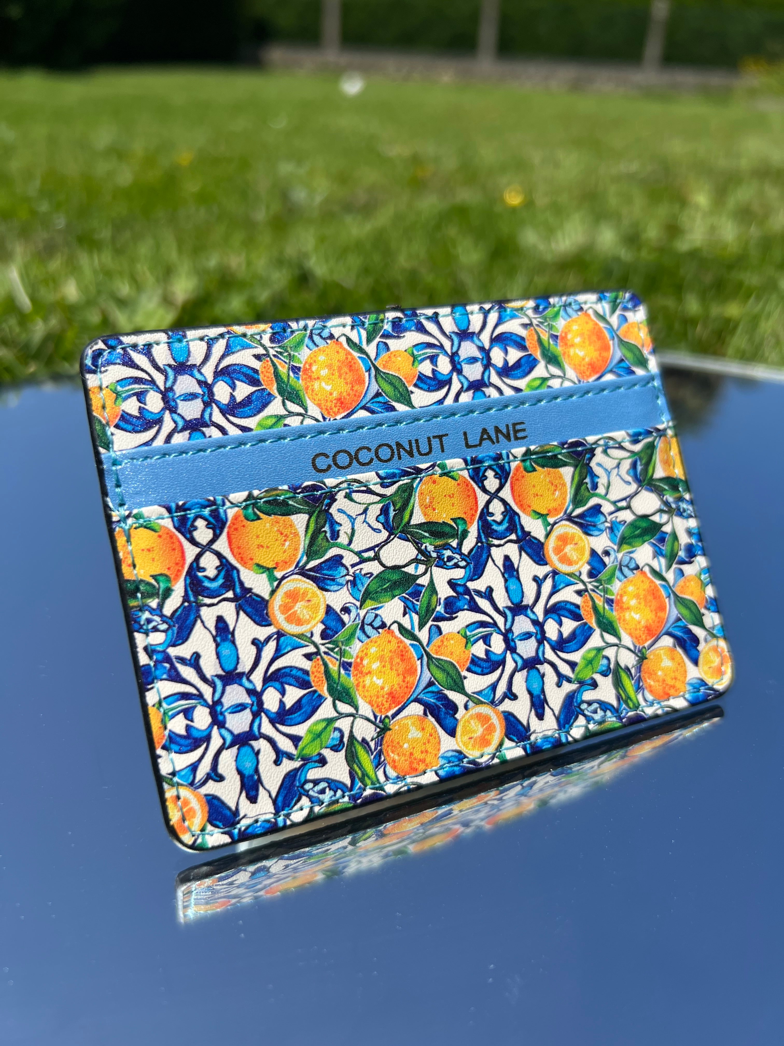 Porte-Cartes "Amalfi Citron" - Cuir
