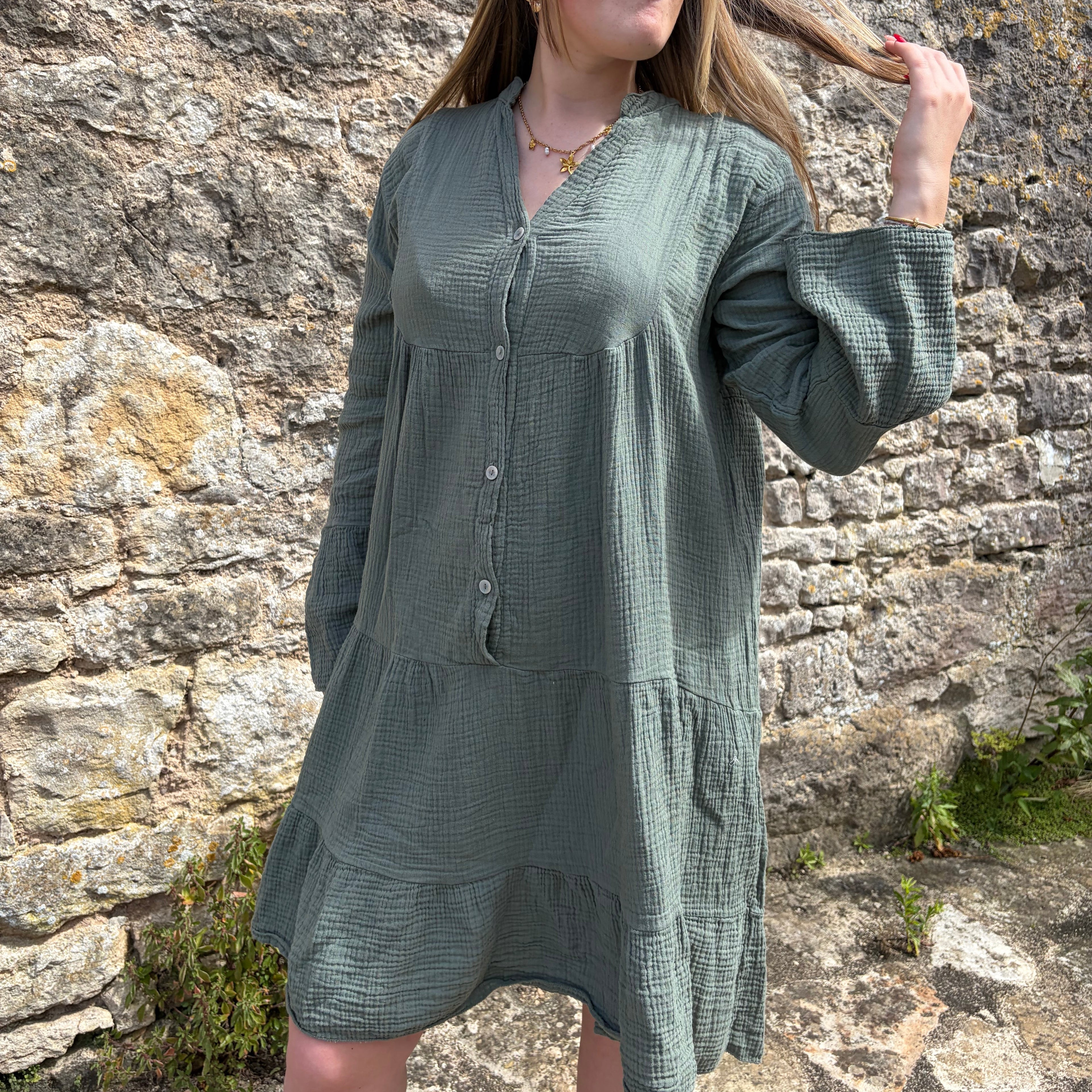 Robe "Emma" - Gaz de coton