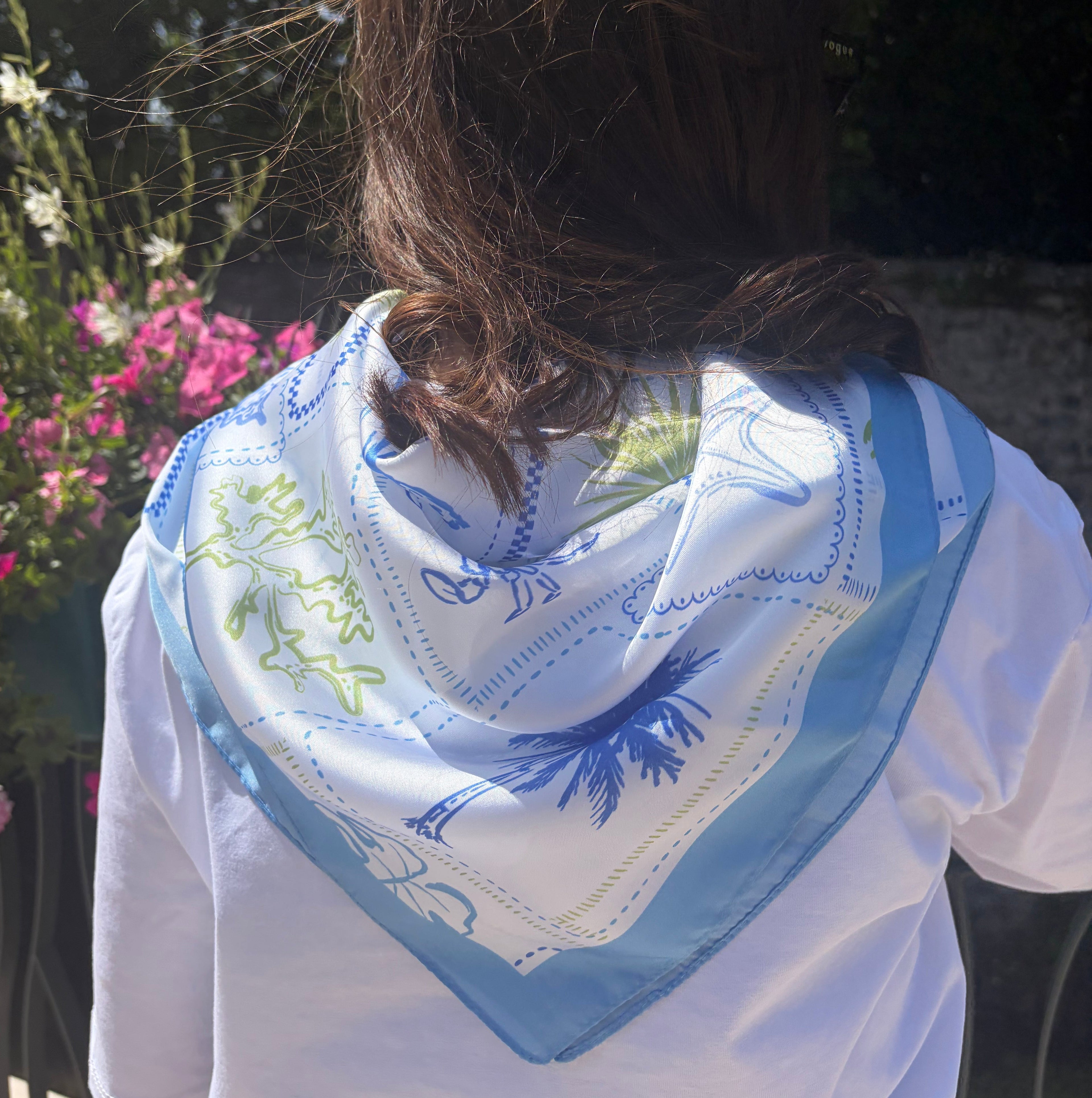 Foulard "Summer" - Bleu