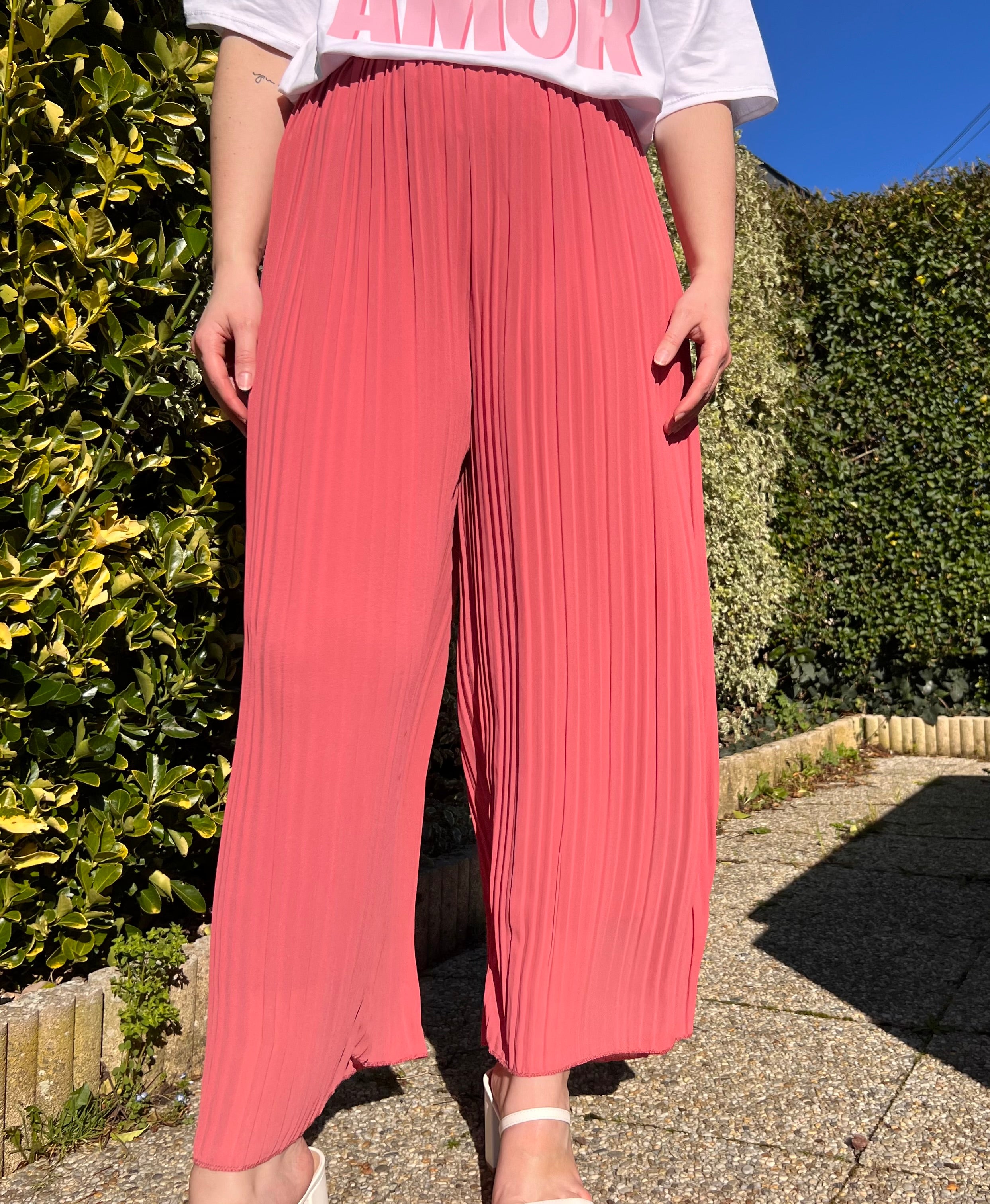Pantalon "Enea" - Rose poudré