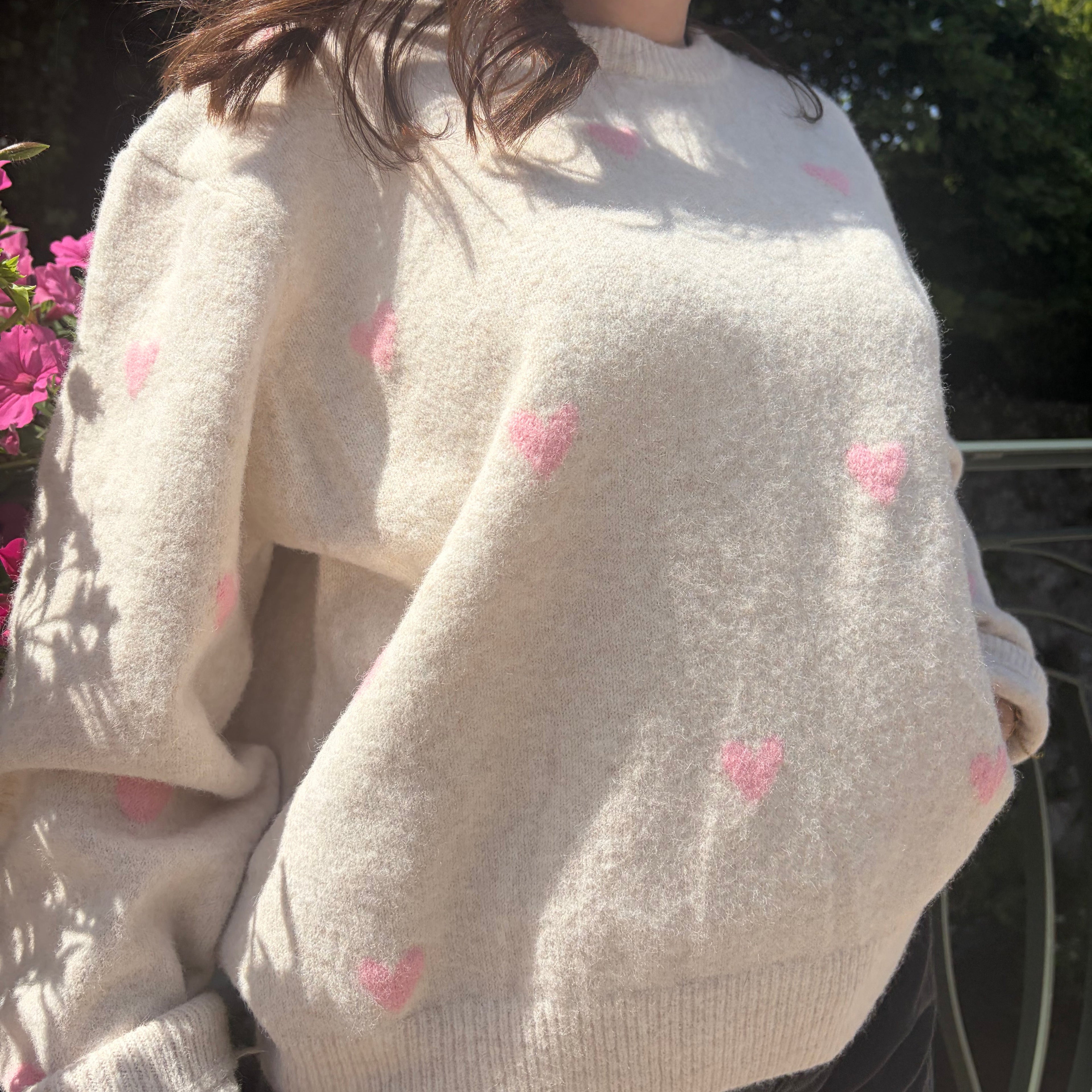 Pull cœurs "Ines"