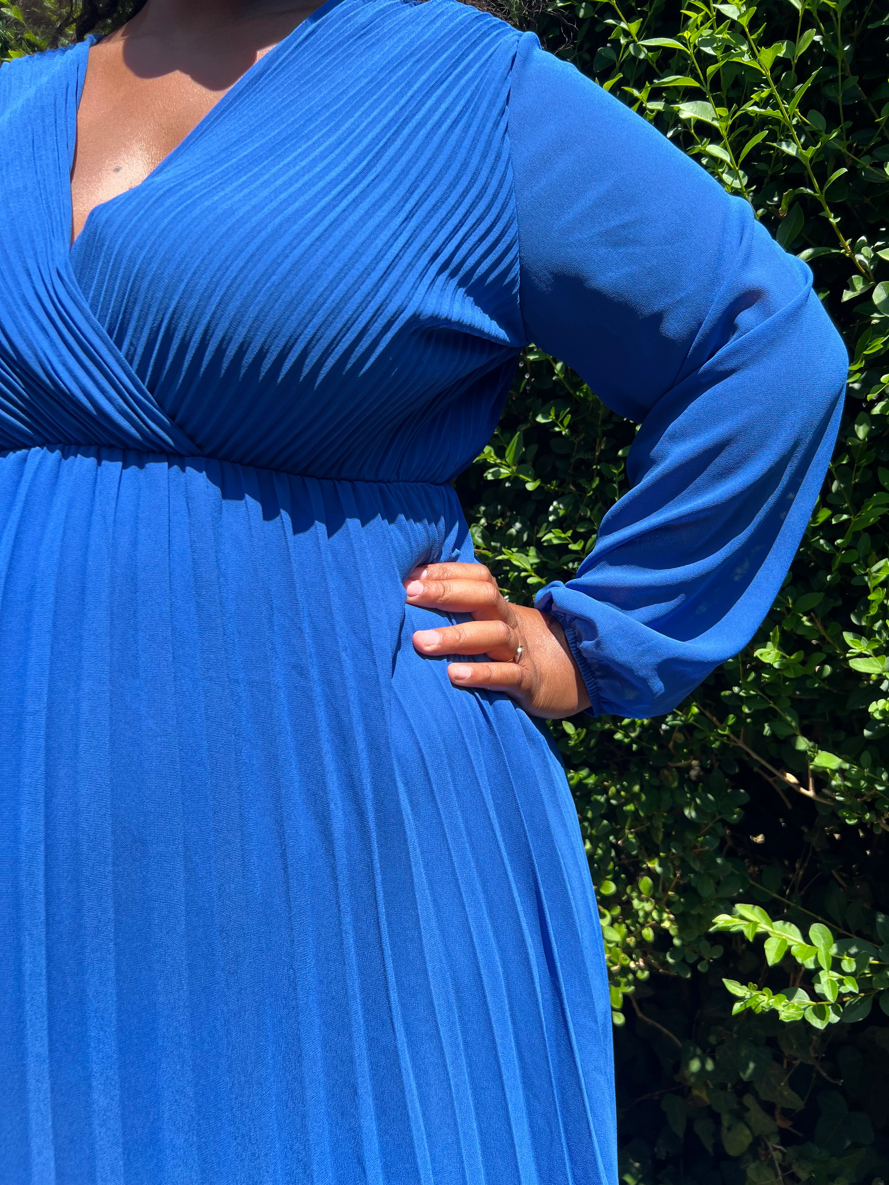 Robe "Romane" - Curve Bleu roi