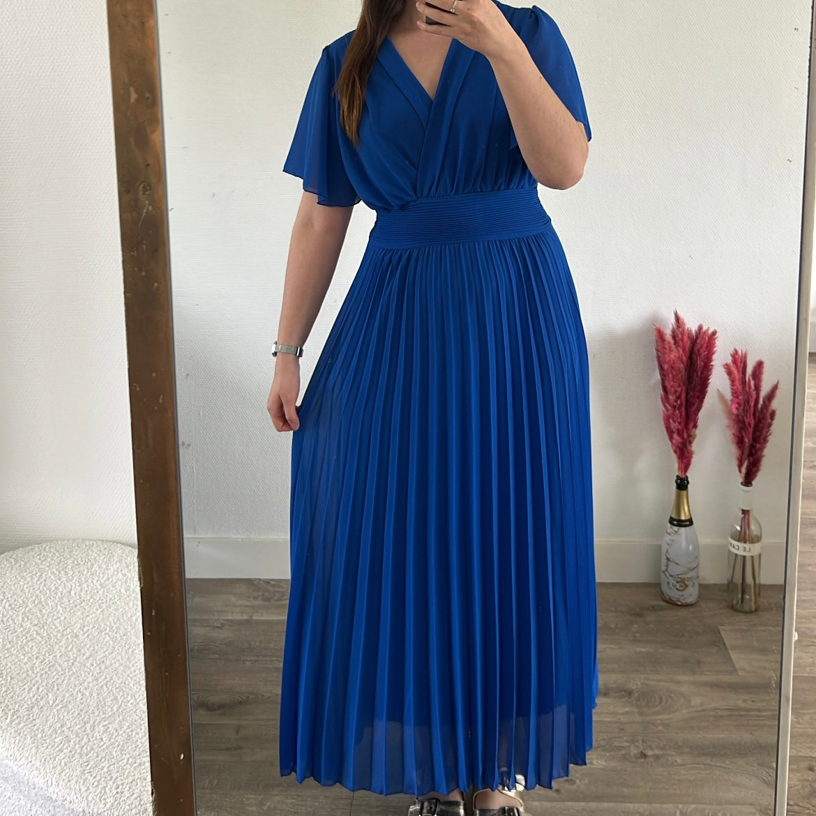 Robe "Elena" - Bleu éléctrique