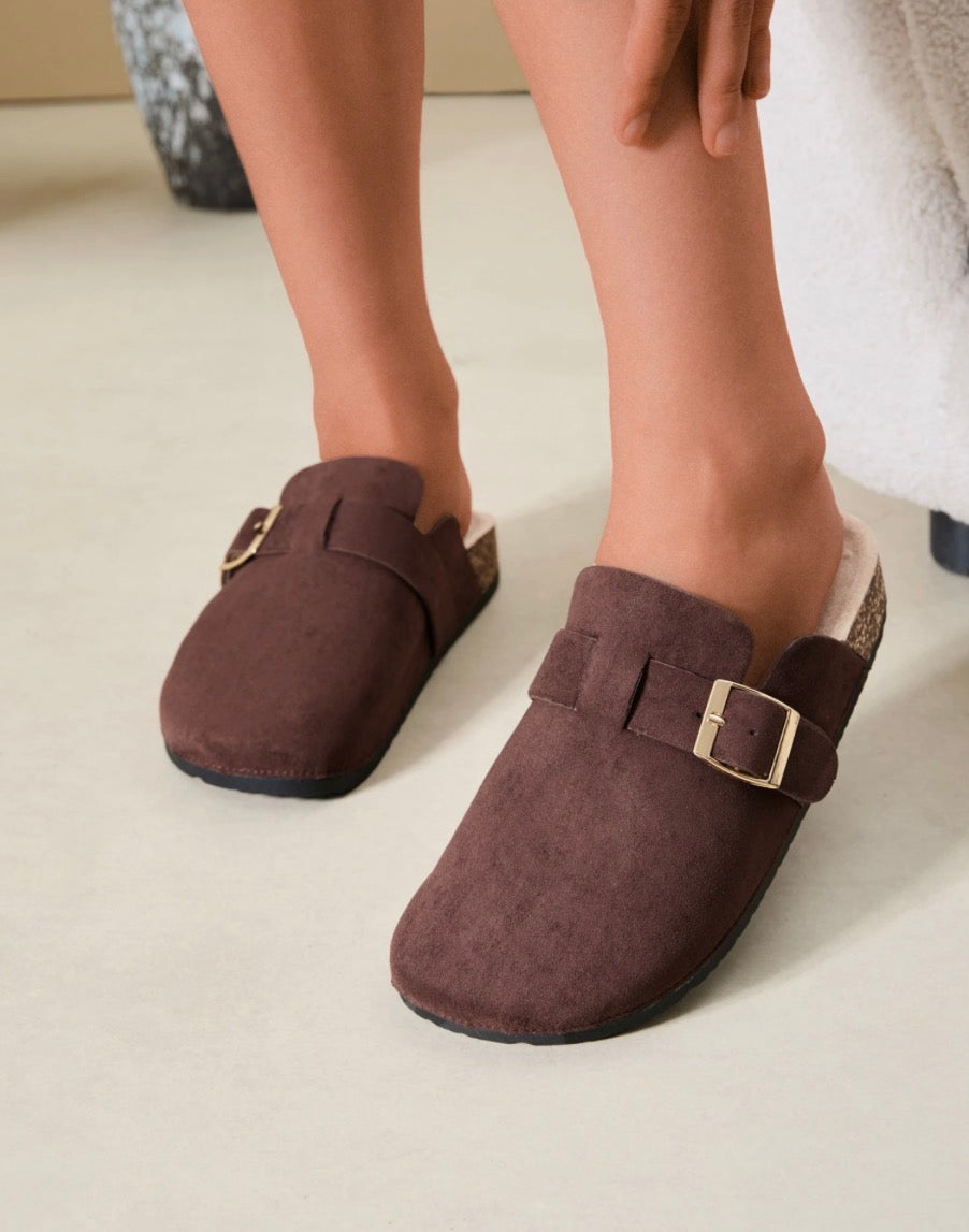Mules « Marron foncé »