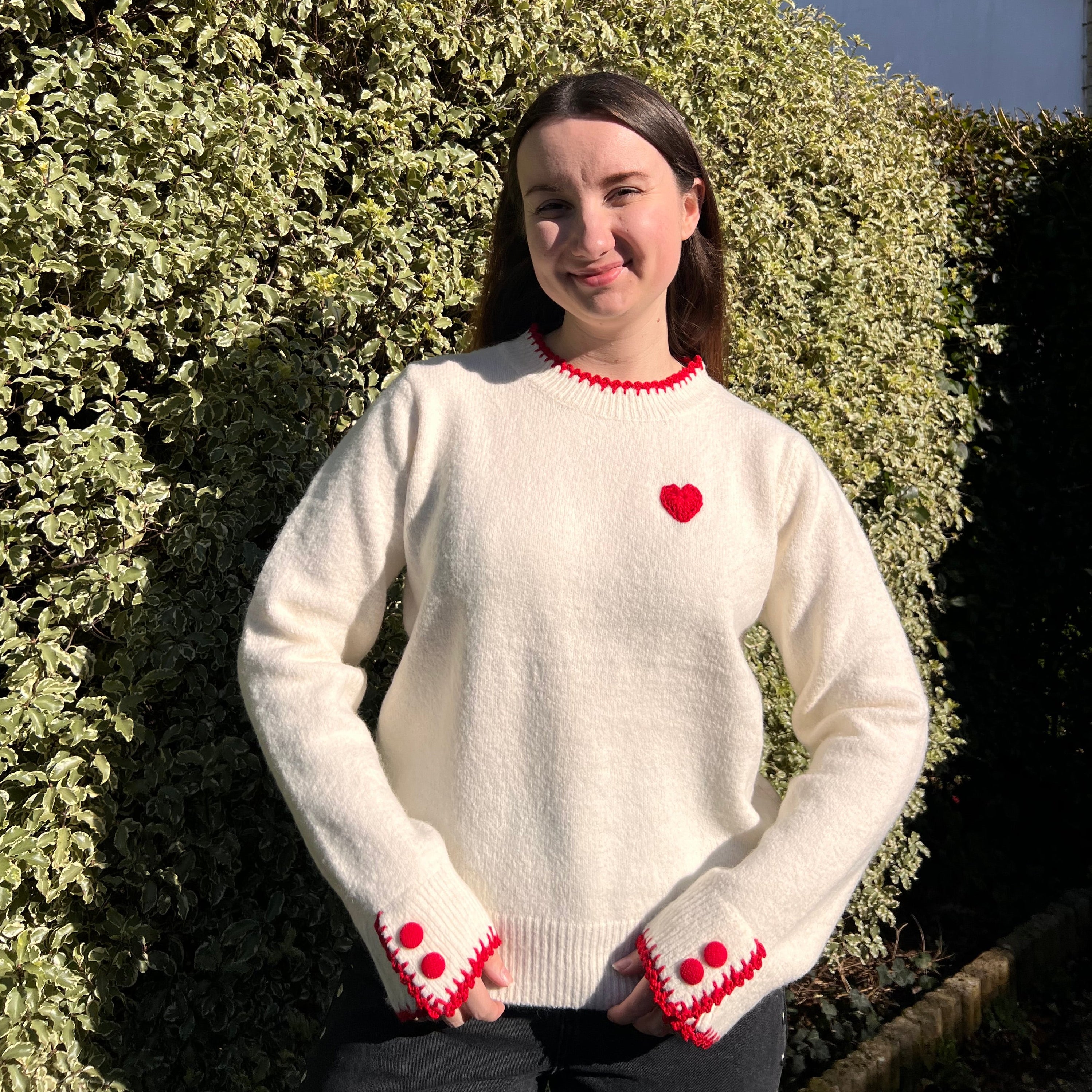 Pull cœur "Ambre"