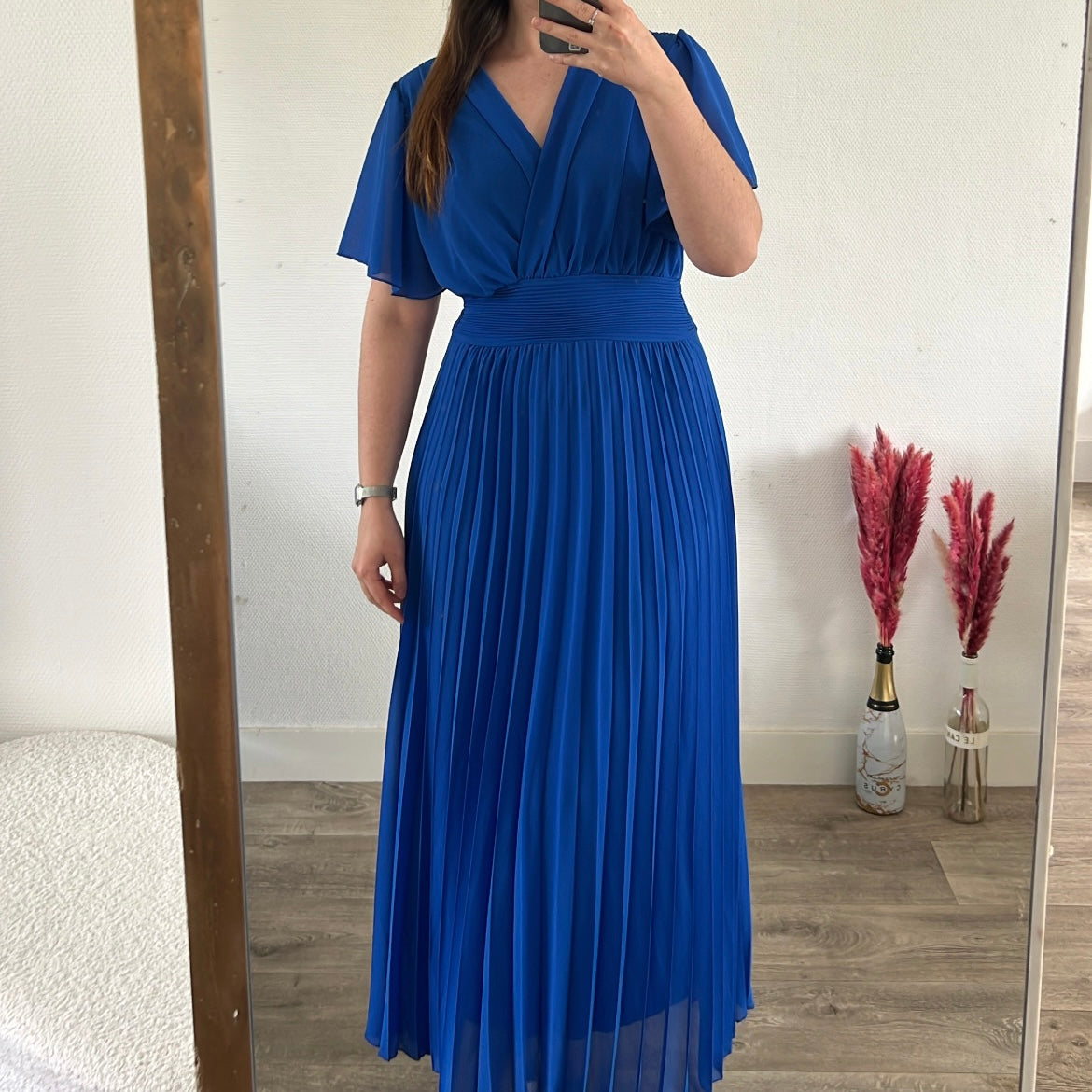 Robe "Elena" - Bleu éléctrique