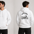 Sweat  "Moto" Blanc - Personnalisable Homme