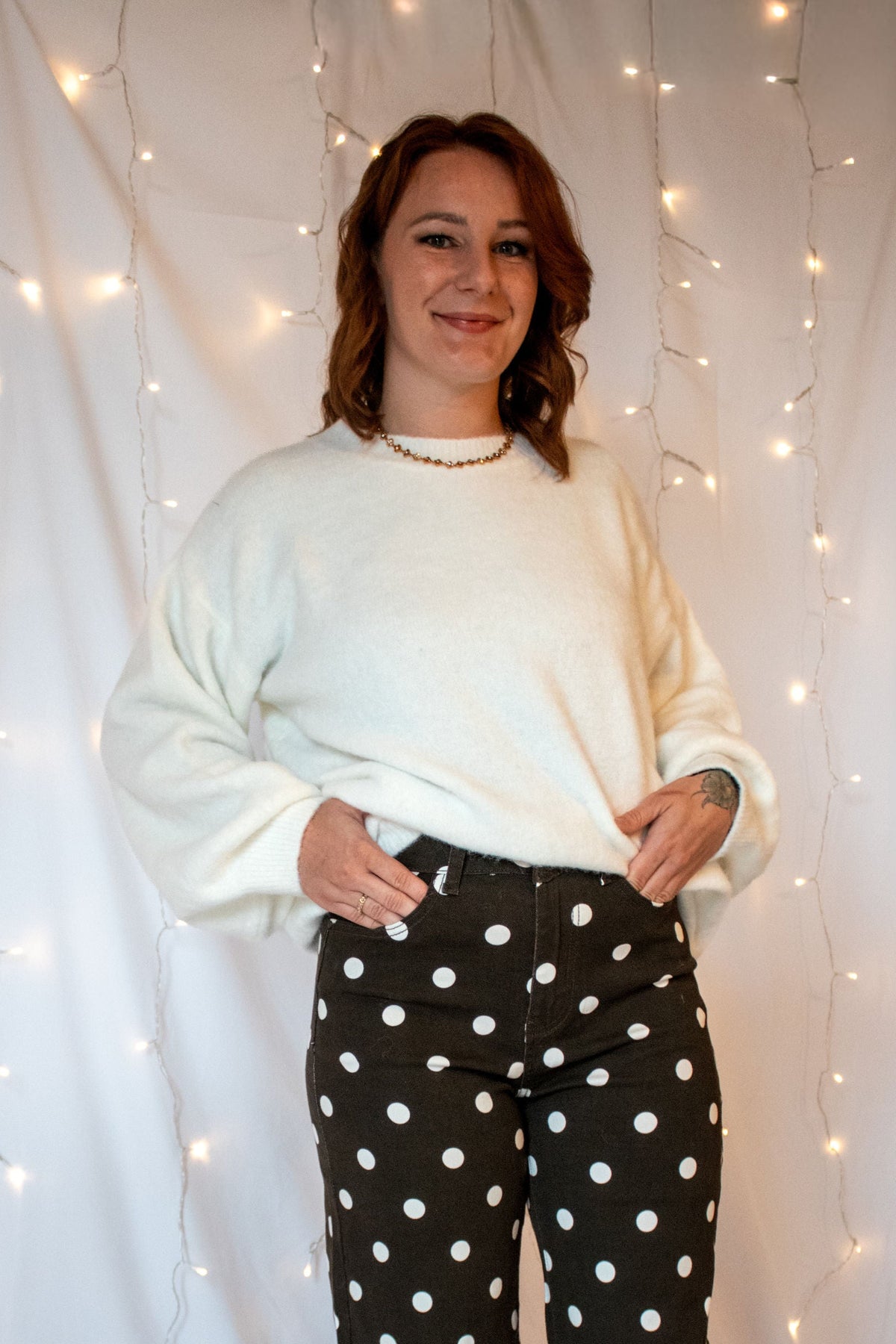 Pull "Agathe"- Blanc