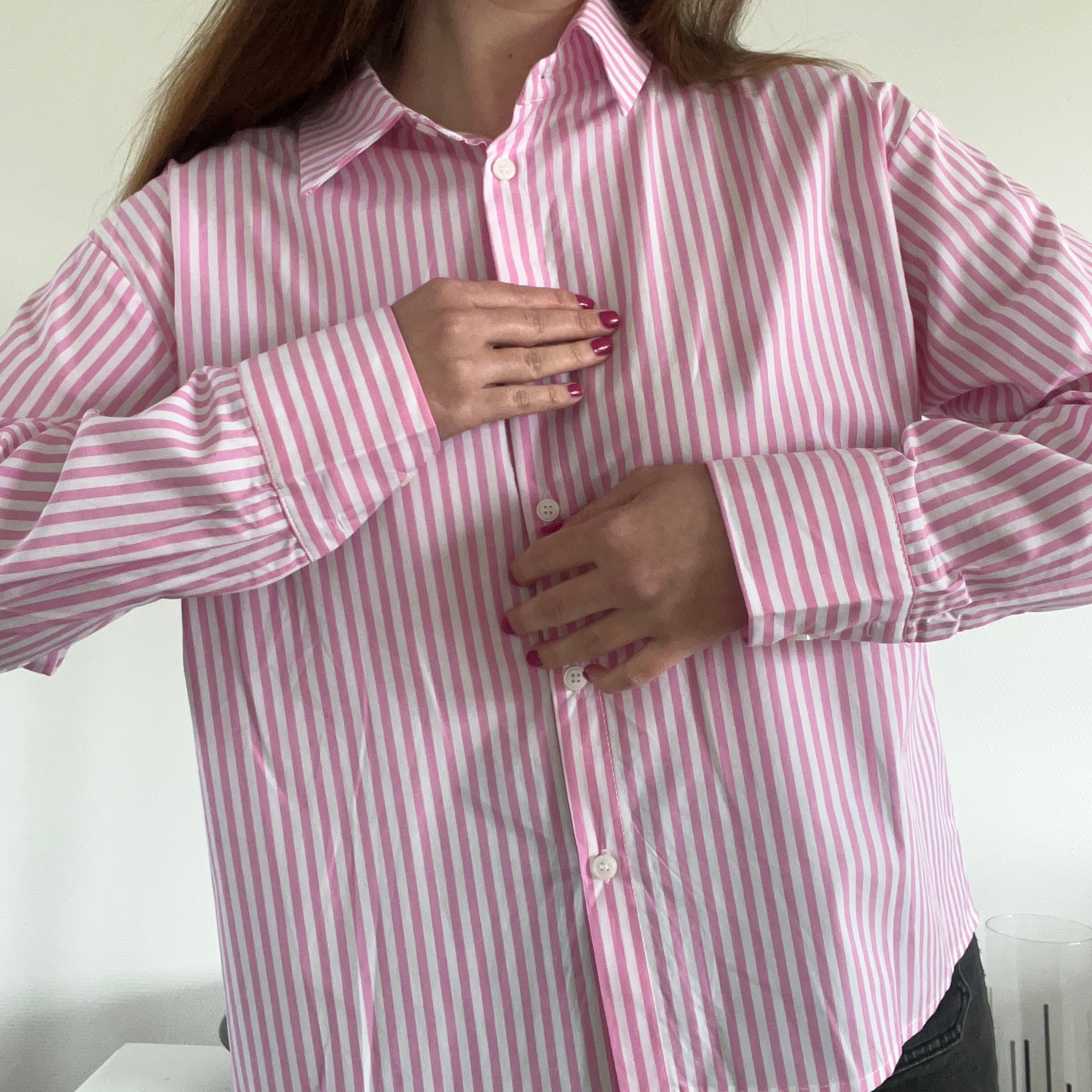 Chemise rose "Iris"