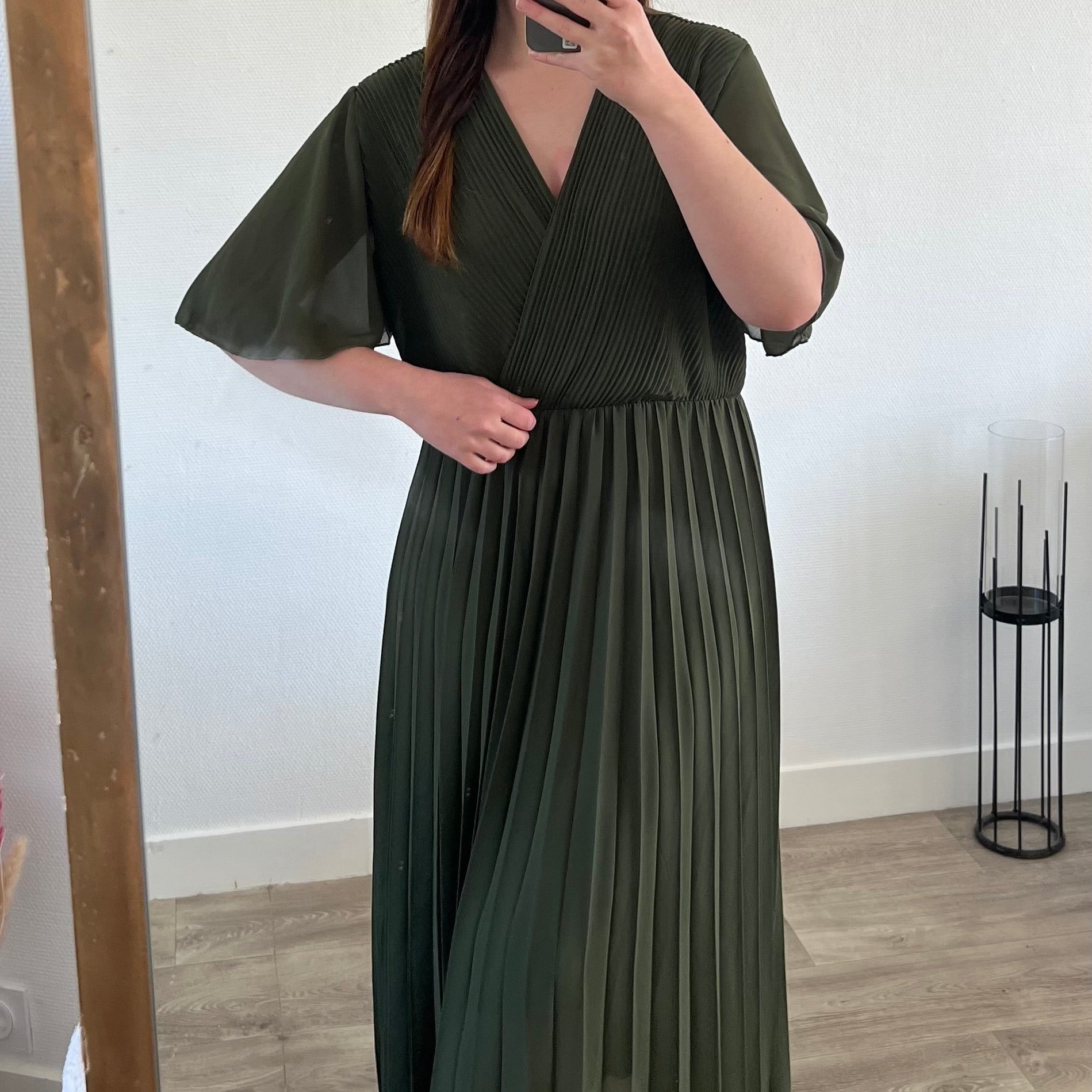 Robe "Romy" - Curve Kaki
