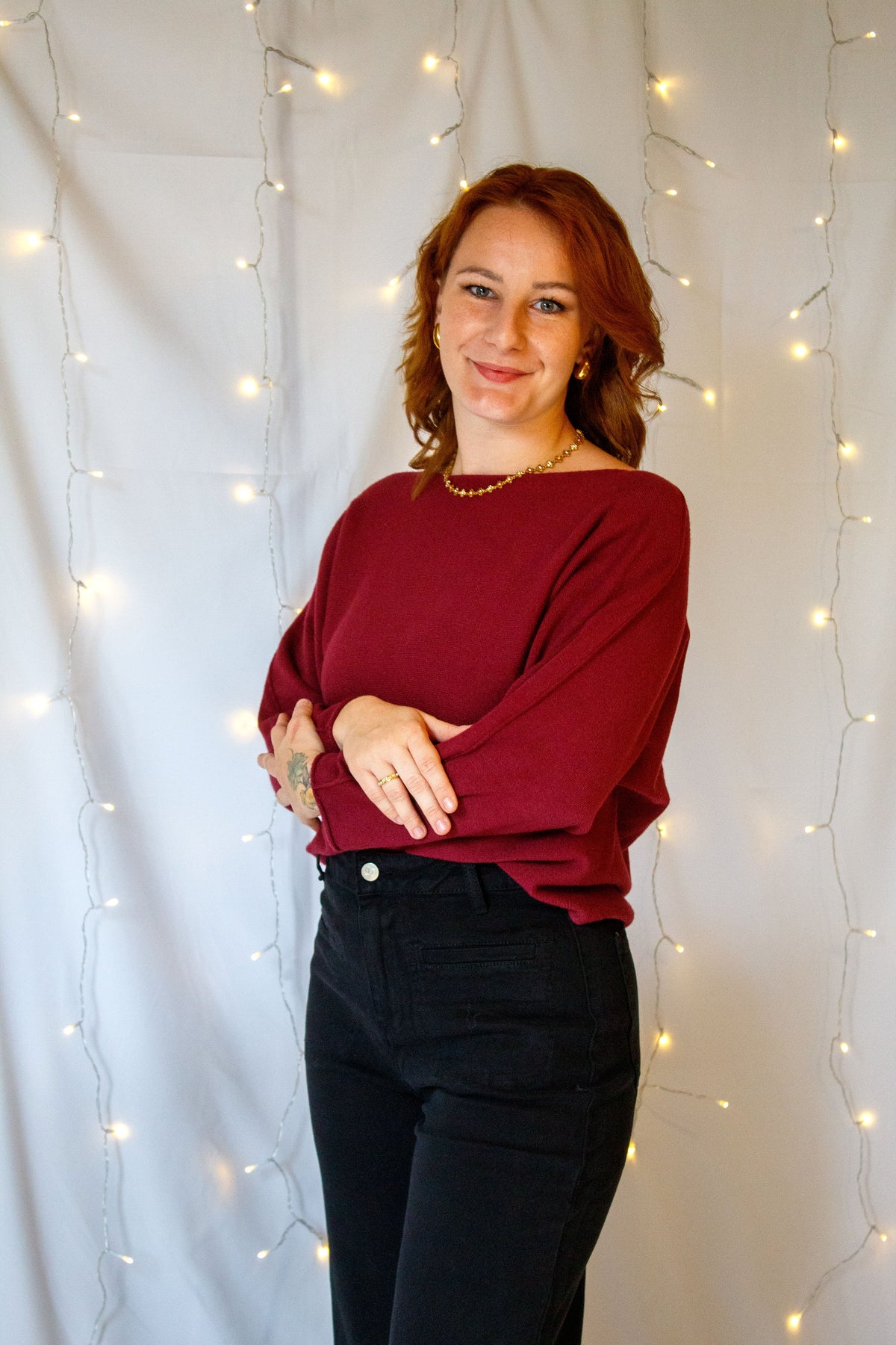 Pull "Willow" - Bordeaux