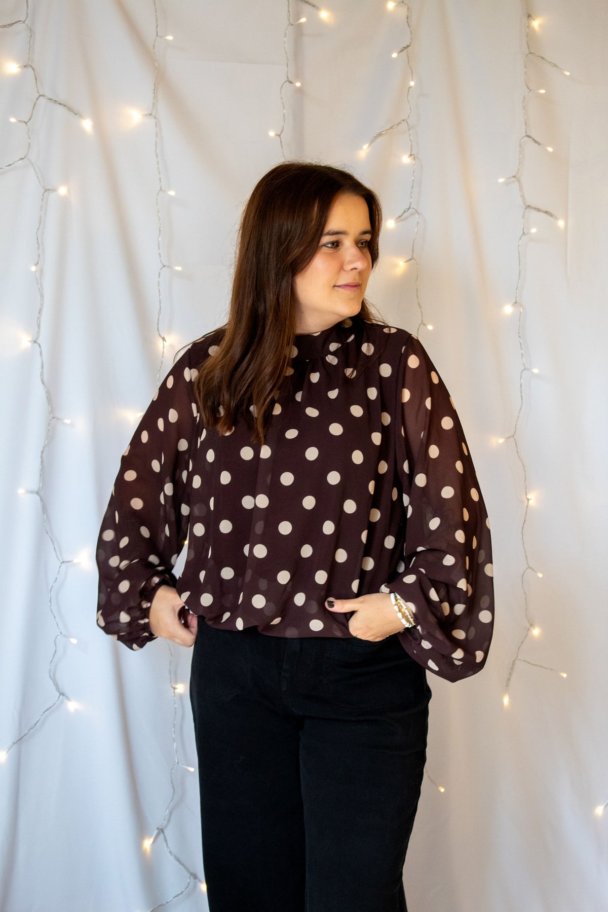 Blouse "Maya" - Marron