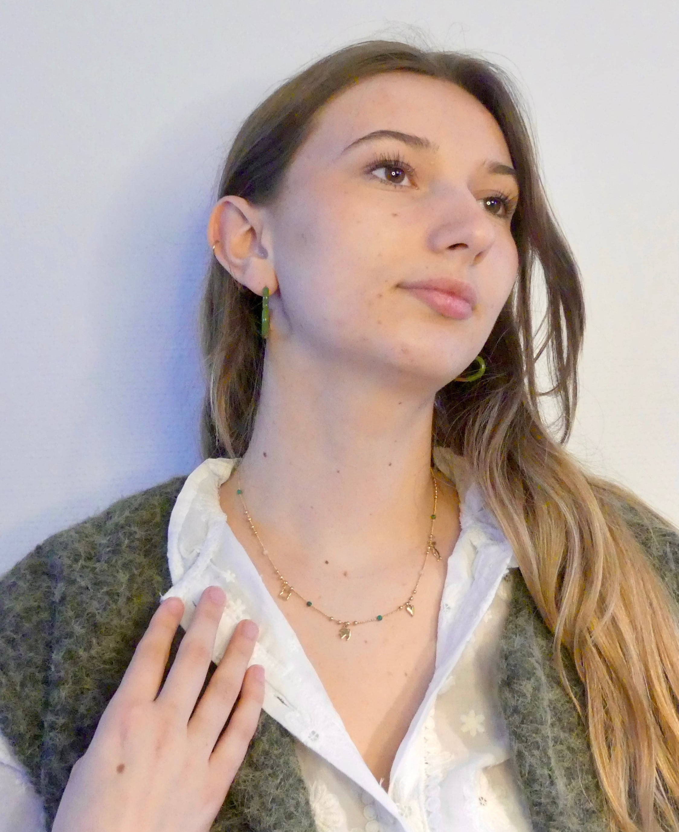 Collier - "Charms Vert"