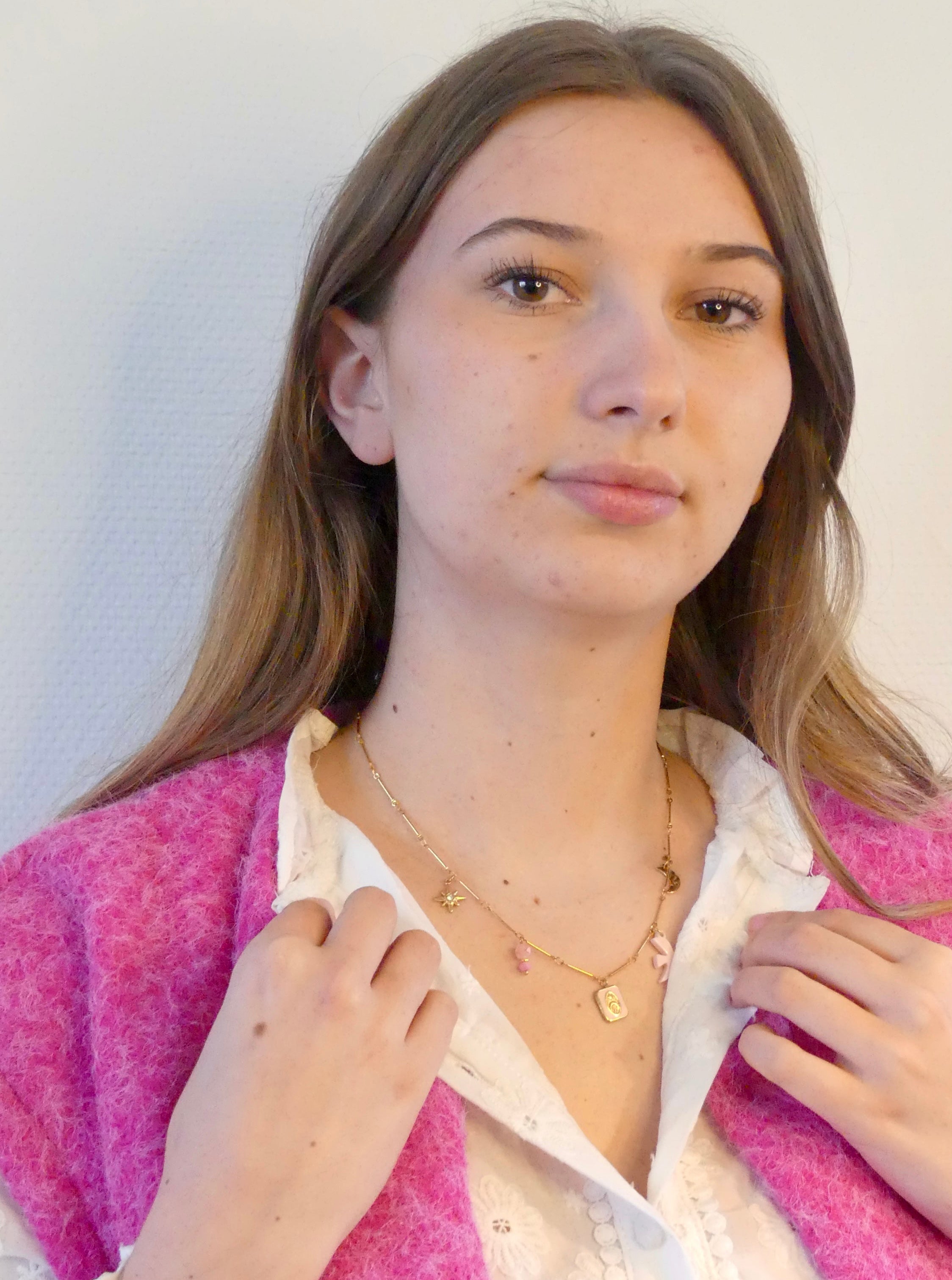 Collier - "Bird Rose"