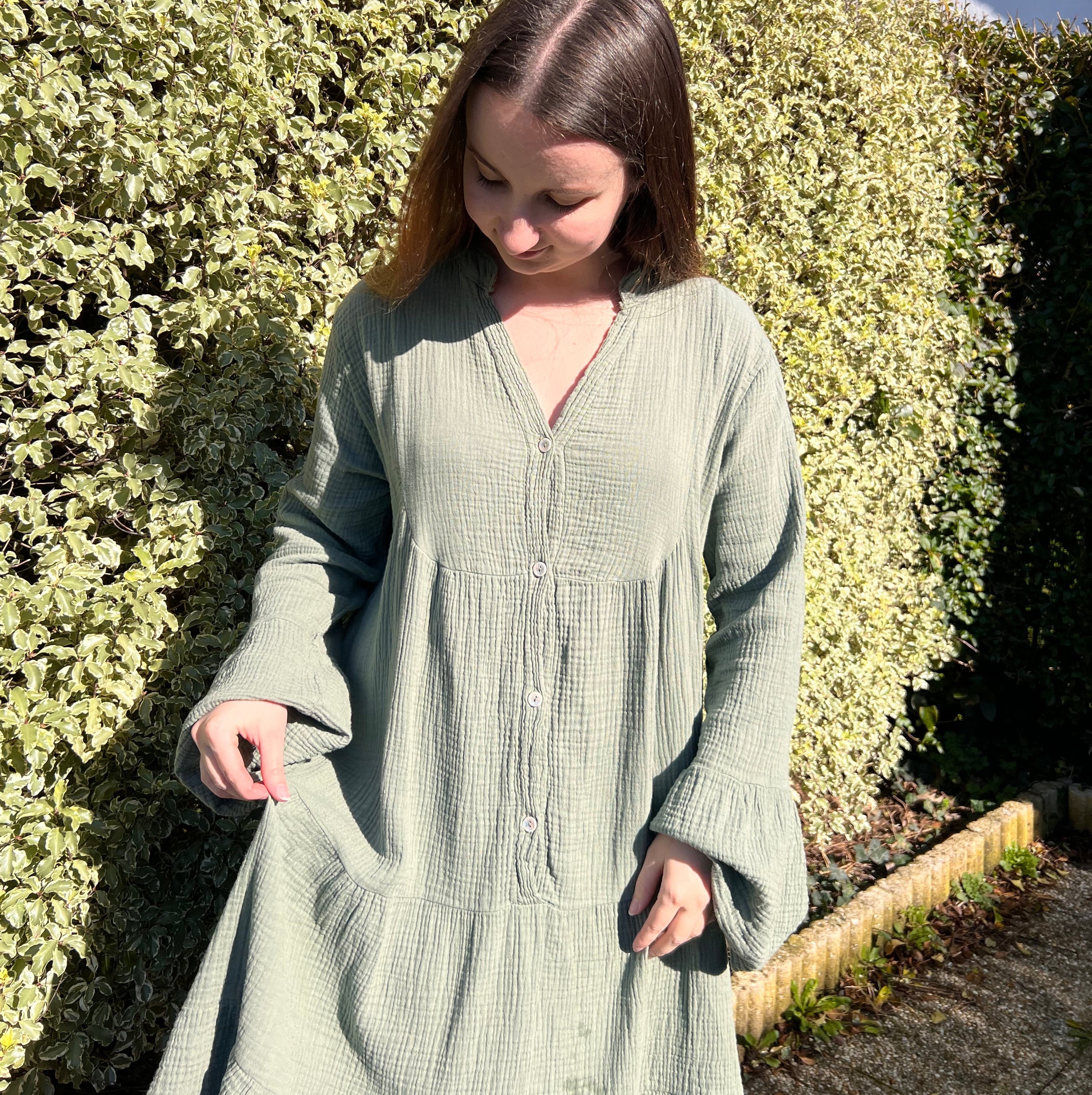 Robe "Emma" - Gaz de coton