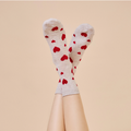 Chaussette "Cœurs" - Rouge