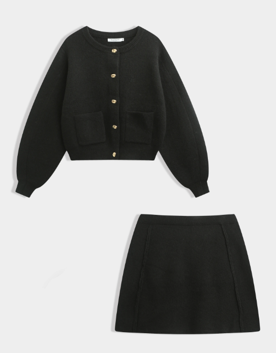 Ensemble en maille  "Charlotte"