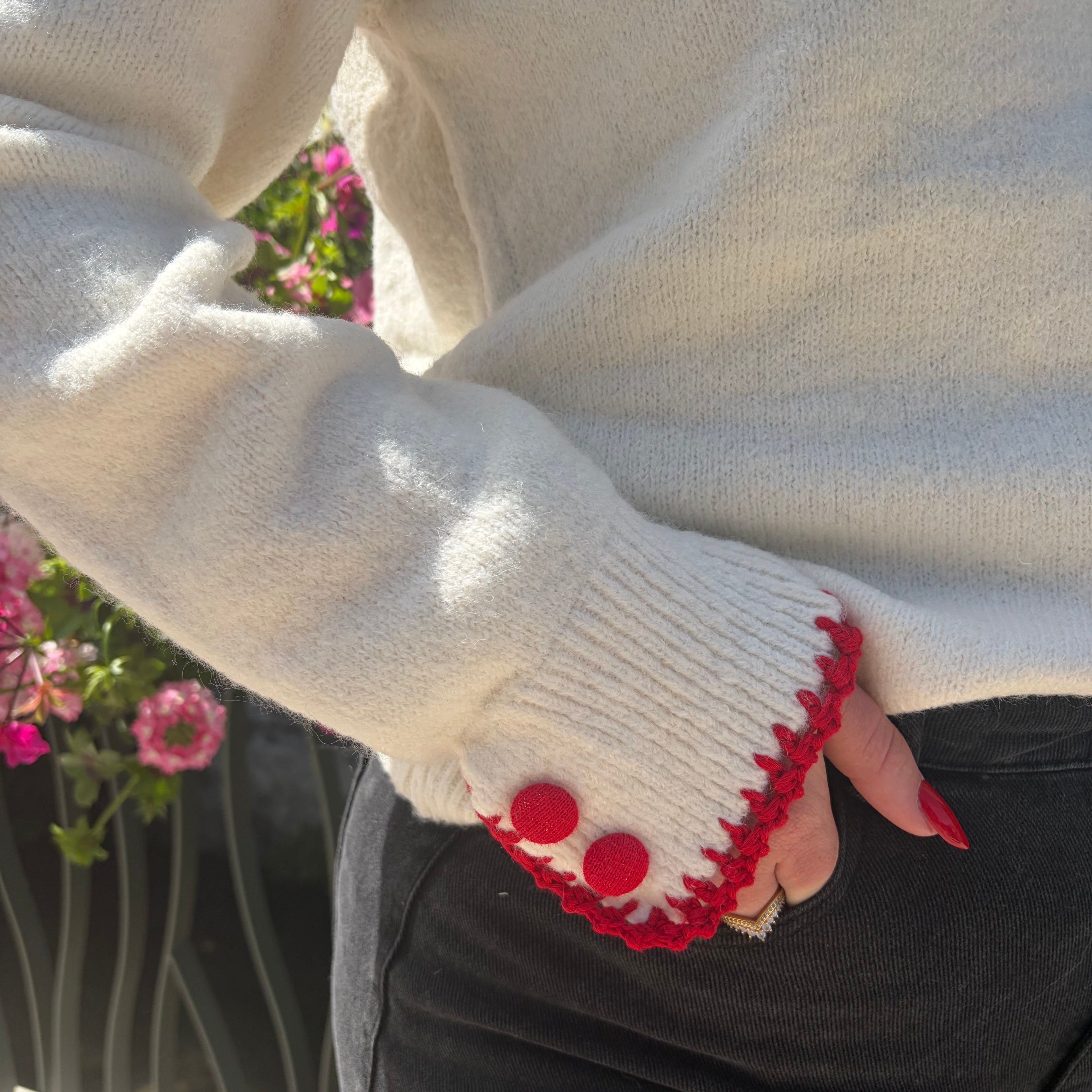 Pull cœur "Ambre"
