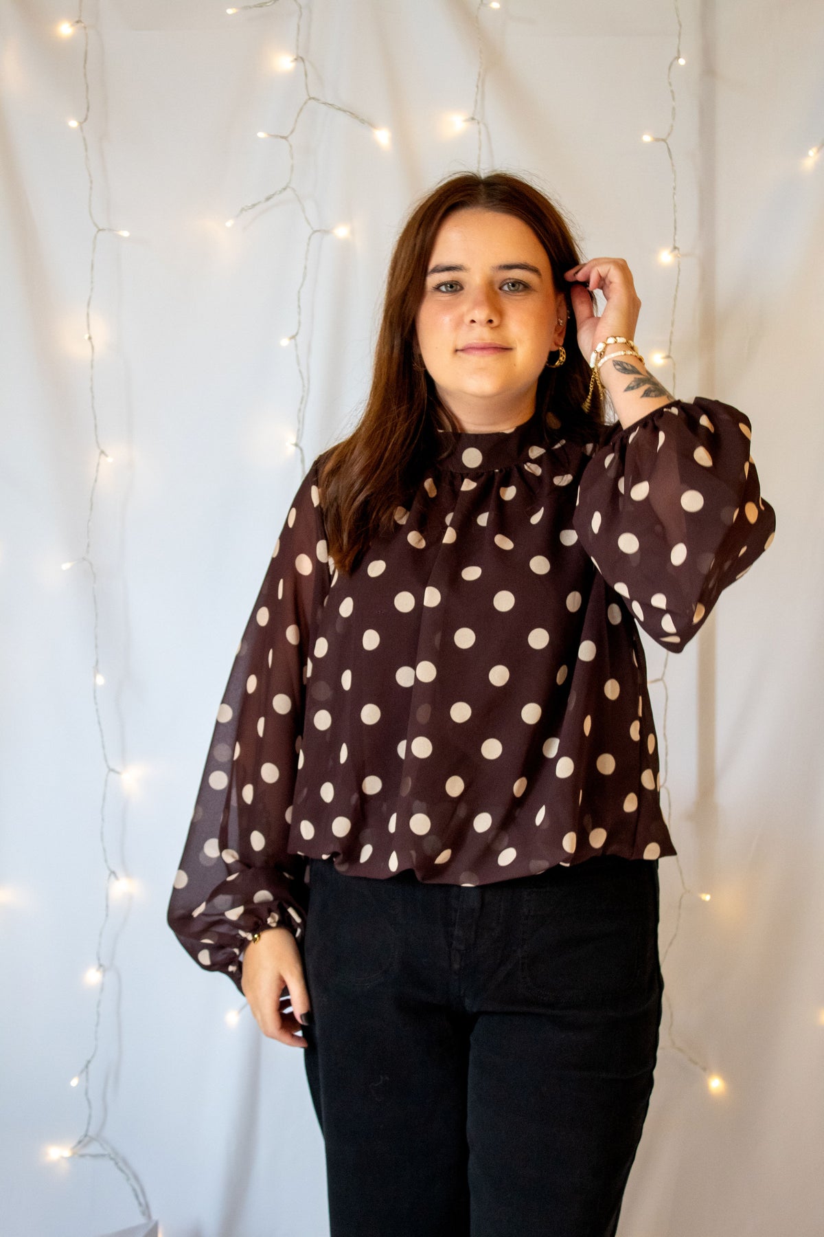 Blouse "Maya" - Marron