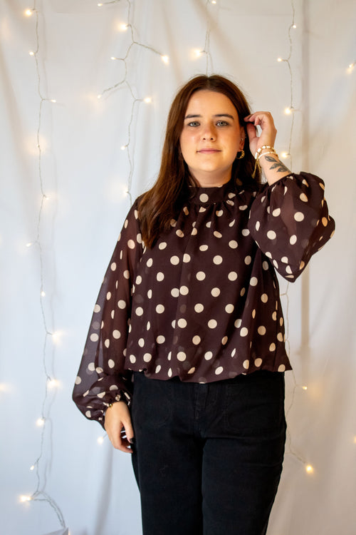 Blouse "Maya" - Marron