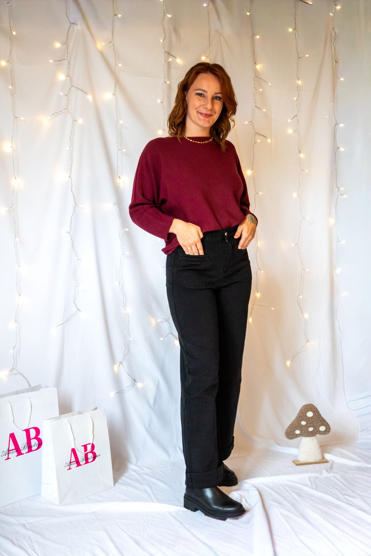 Pull "Willow" - Bordeaux