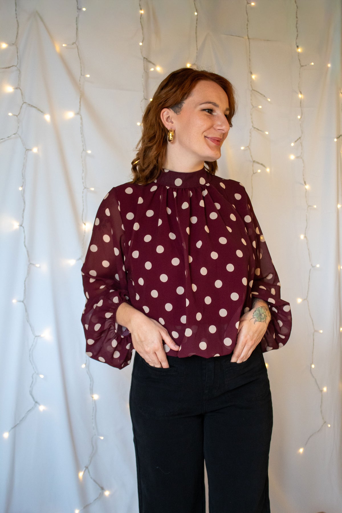 Blouse "Maya" - Bordeaux