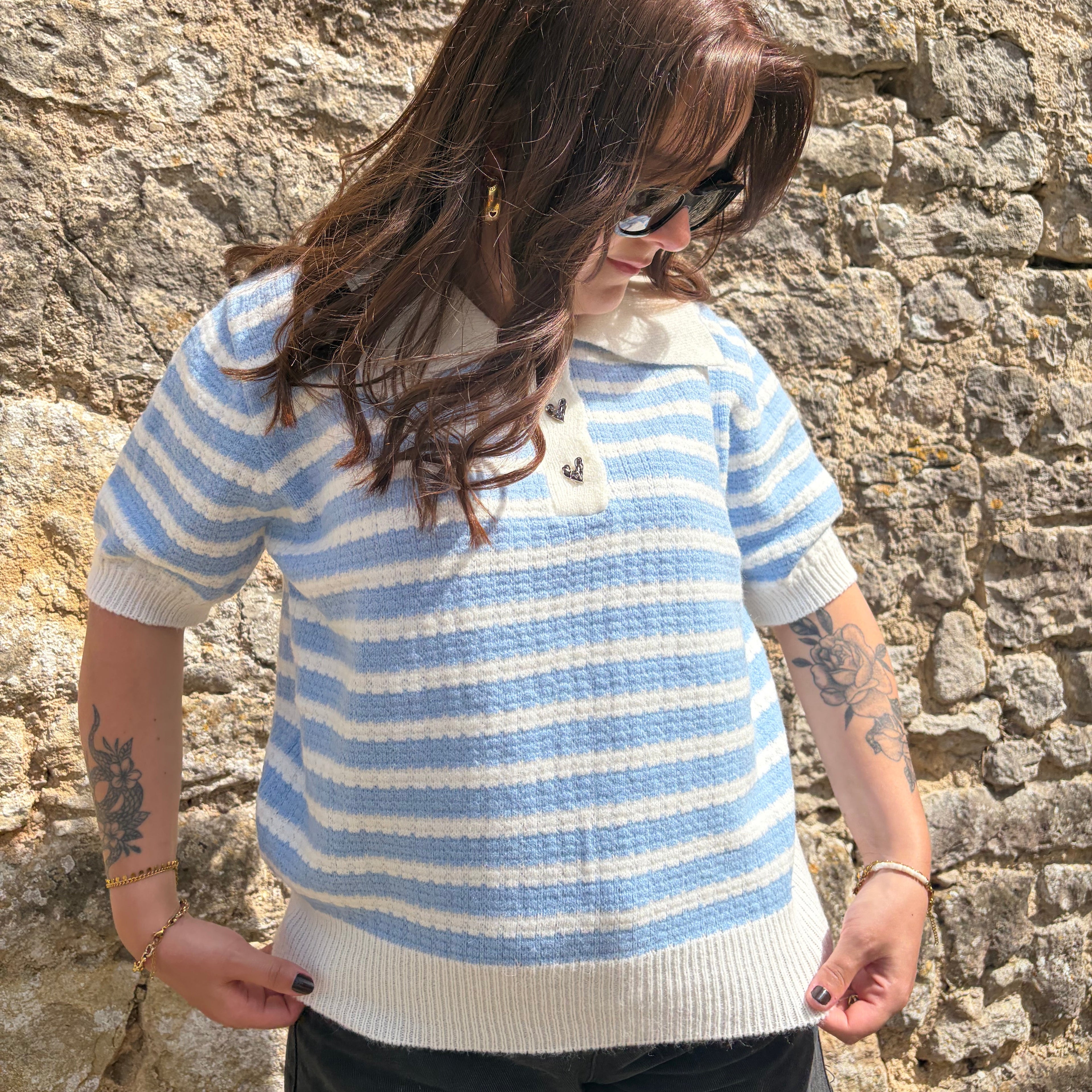 Pull sans manches "Angélina"