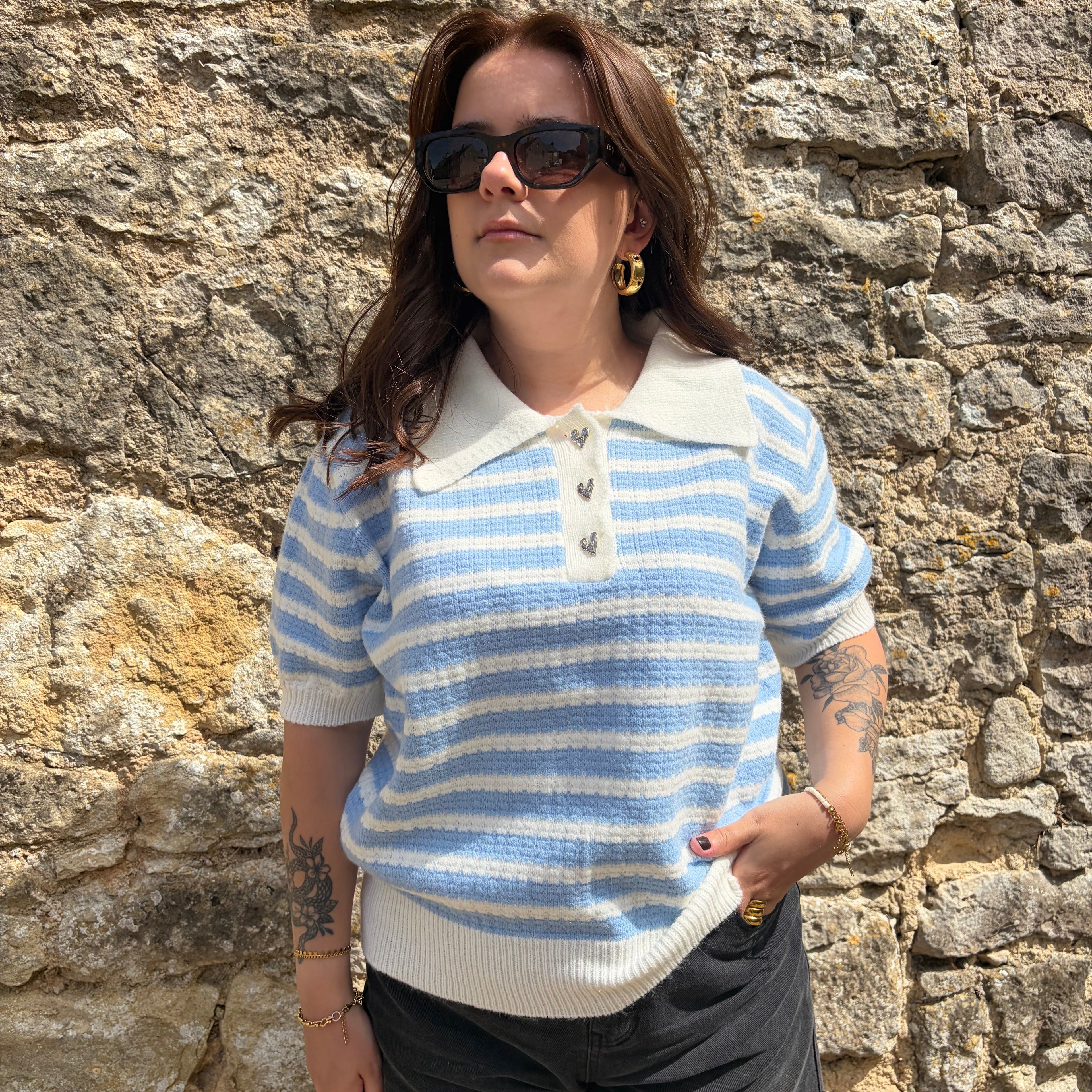 Pull sans manches "Angélina"