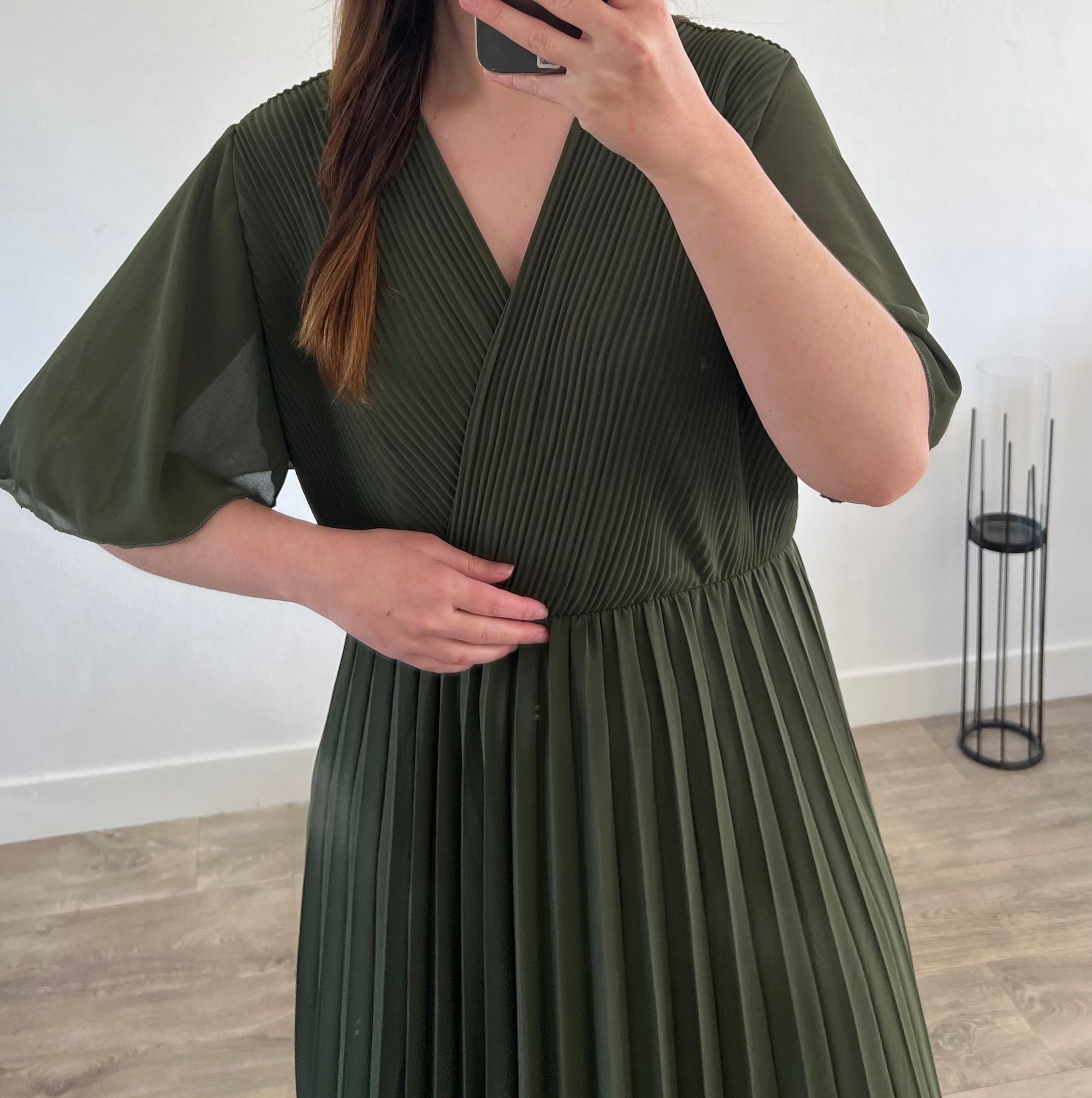 Robe "Romy" - Curve Kaki