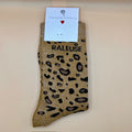 Chaussette à paillettes "Râleuse" - Léopard