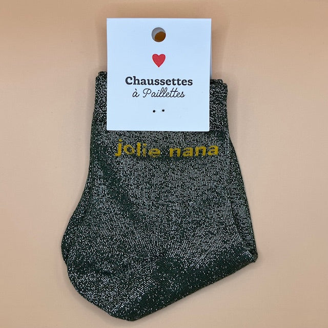 Chaussette à paillettes "Jolie Nana"