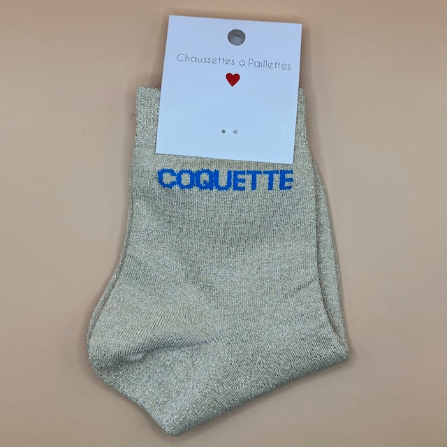 Chaussette à paillettes "Coquette"