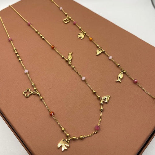 Bracelet - "Charms Rose"