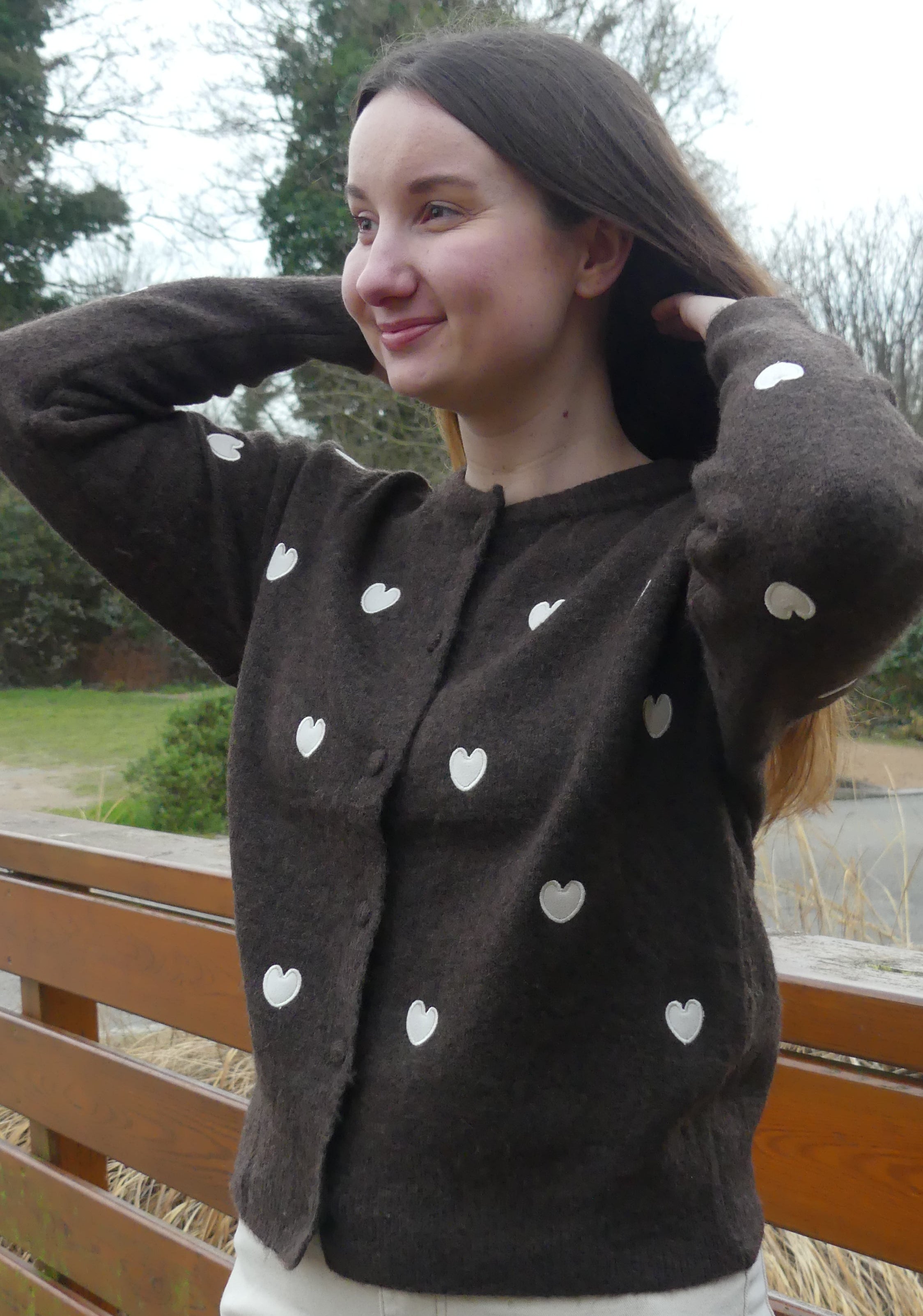 Gilet Cœur - "Agathe"
