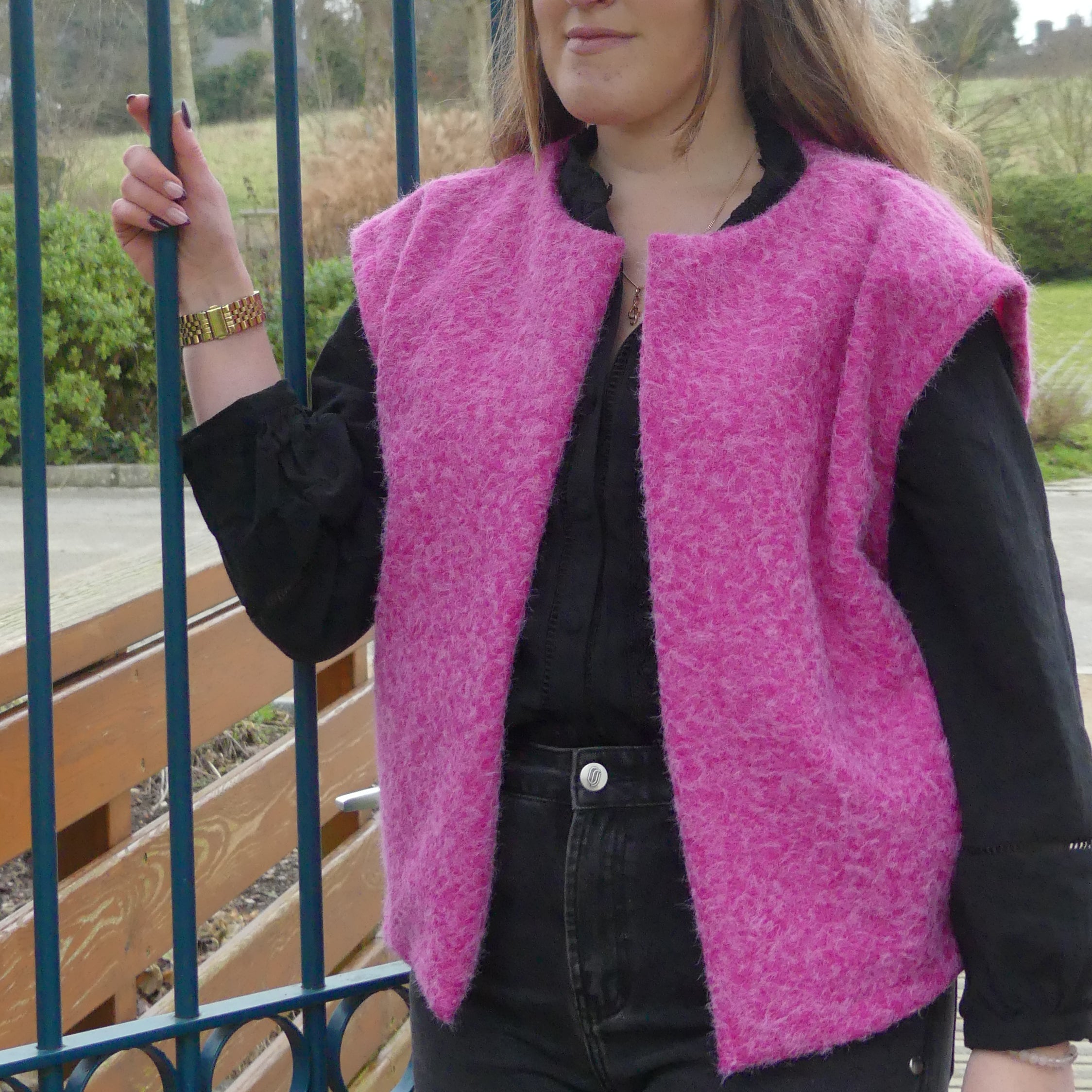 Gilet sans manches "Atesse" - Rose