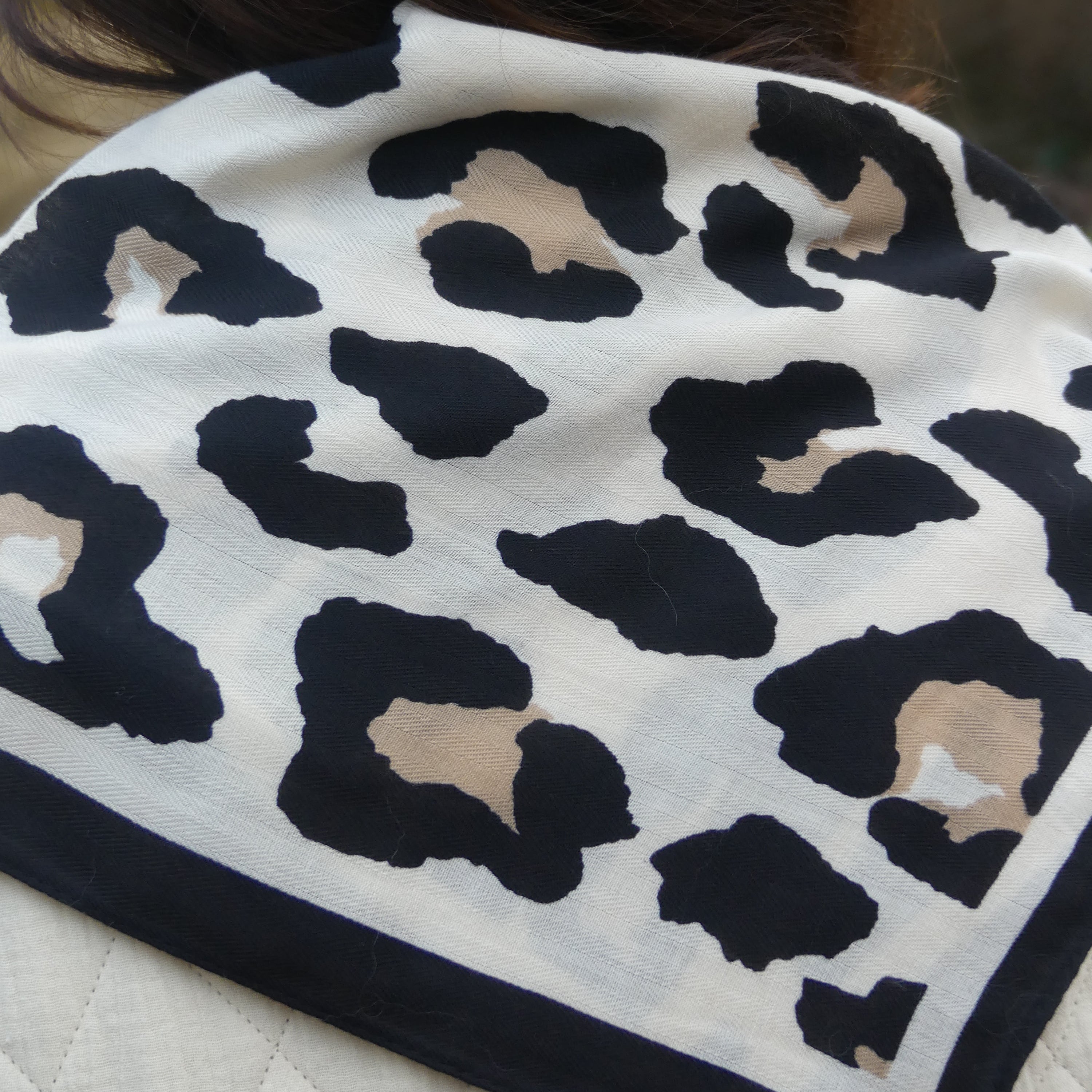 Foulard Léopard - "Beige"